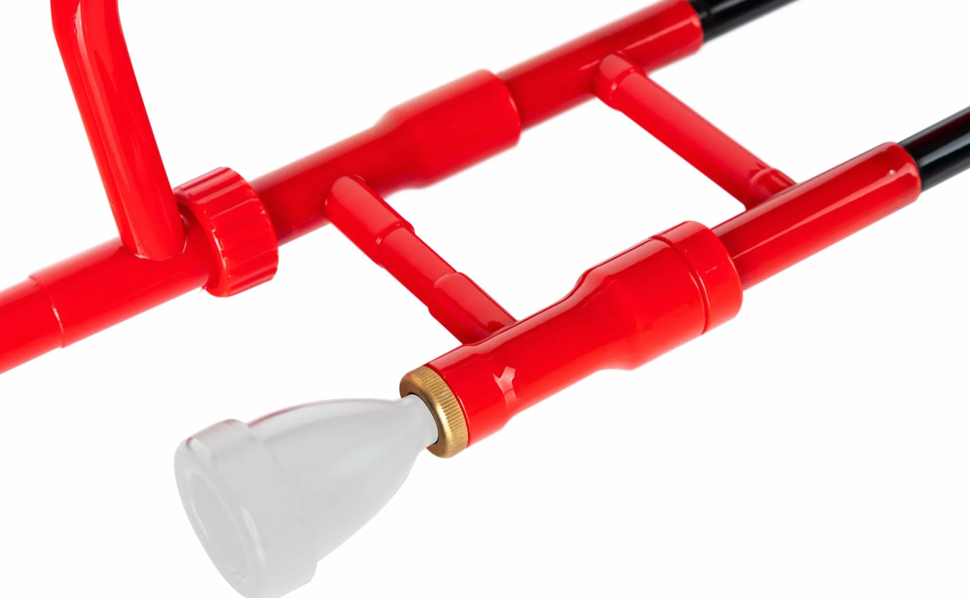 Classic Cantabile MardiBrass Trombone Ténor en ABS, Accord Bb, Coulisse en Fibre de Verre, 660g, 12mm, Rouge
