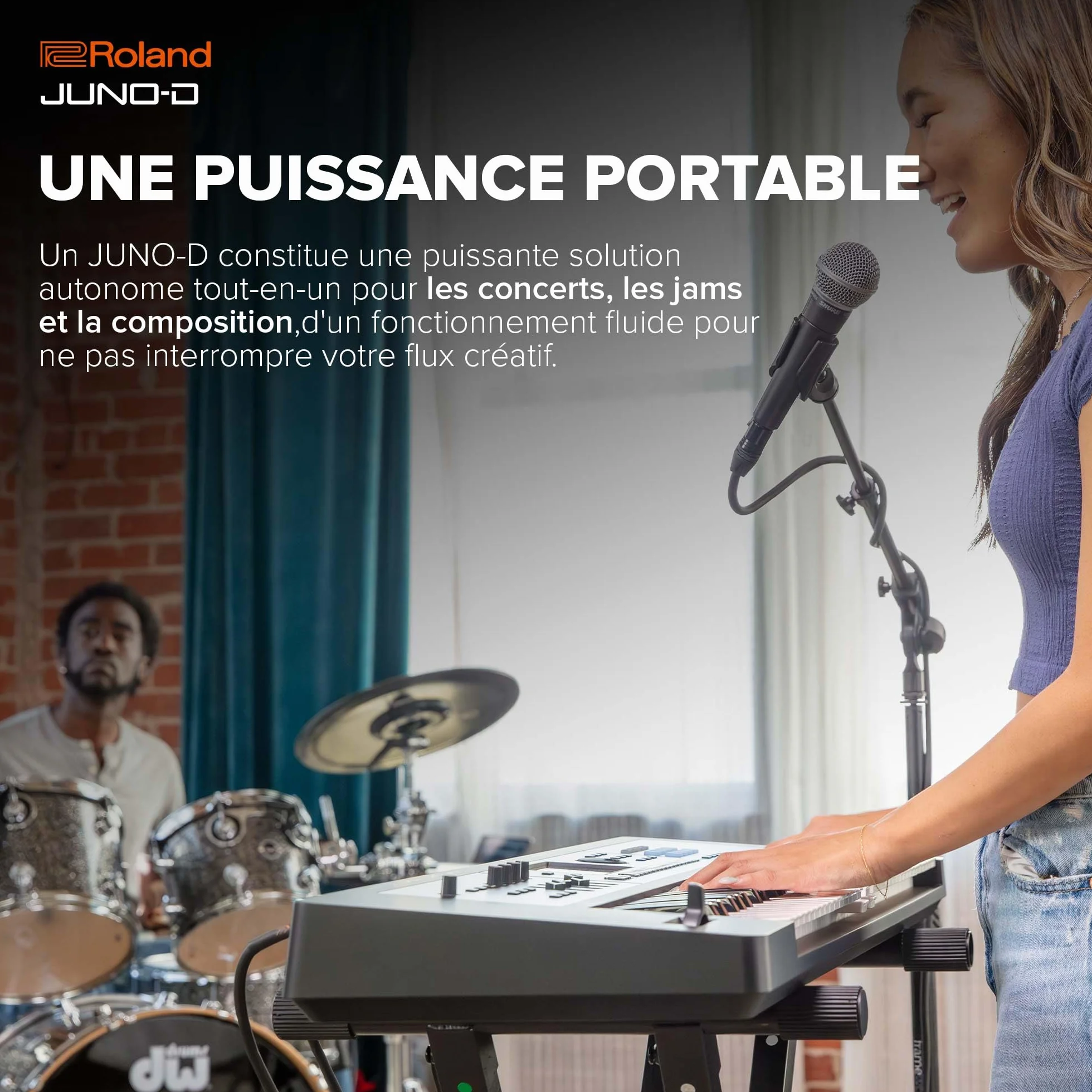 Roland JUNO-D6 Synthétiseur 61 touches ZEN-Core 3800 sons Audio/MIDI USB-C