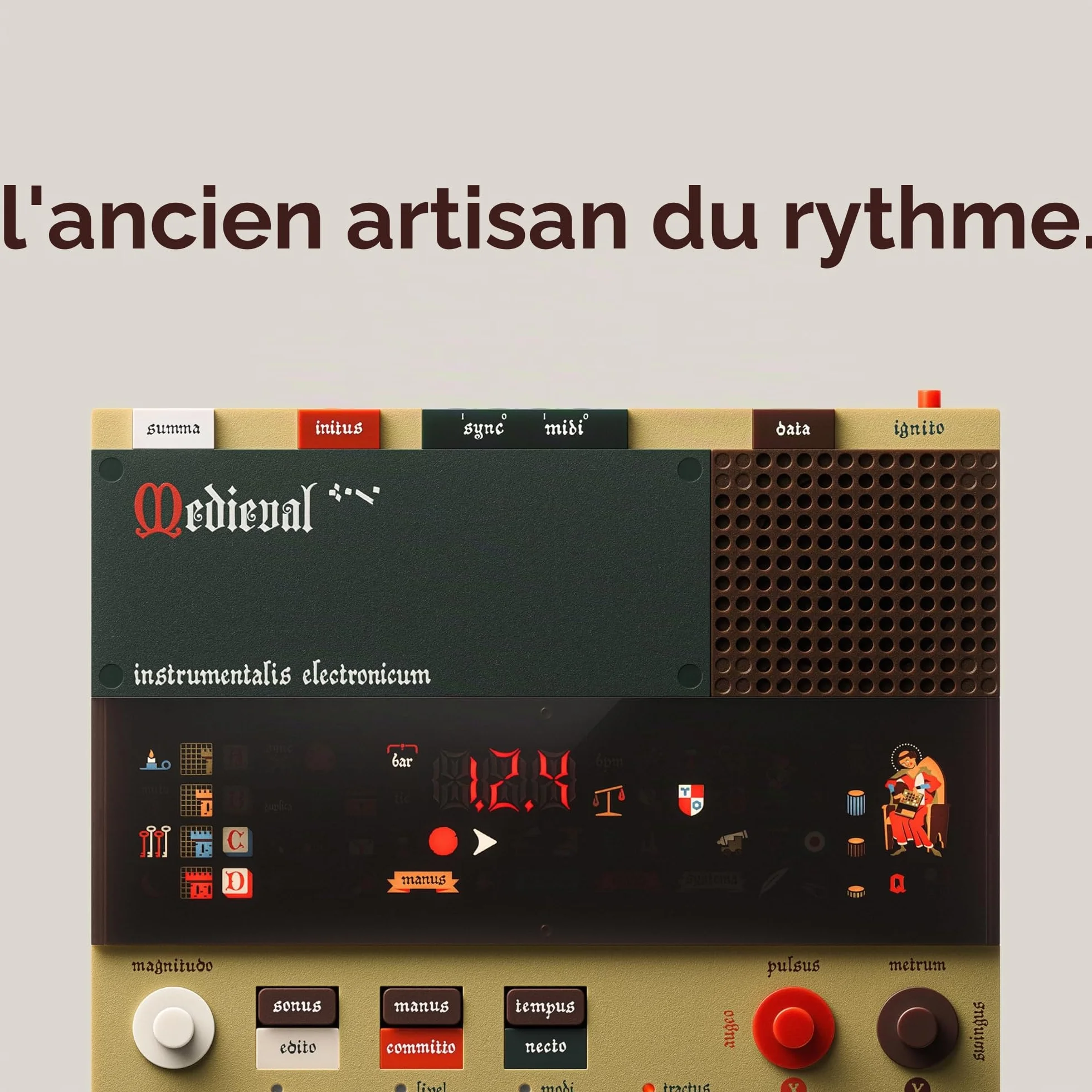 Teenage Engineering EP-1320 séquenceur médiéval échantillonneur électronique avec microphone et haut-parleur