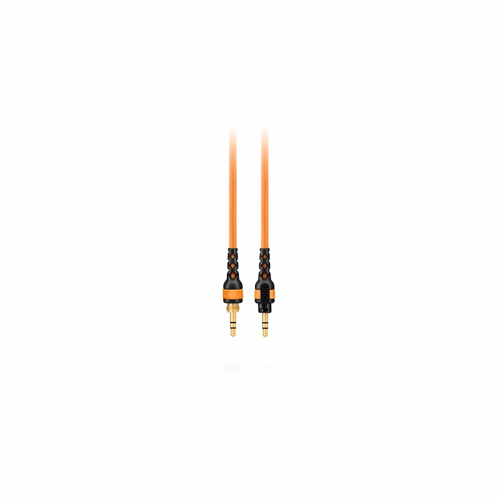 RØDE NTH-Cable pour casque NTH-100, 2,4m câble audio mâle à mâle 3,5mm avec adaptateur ¼-inch Orange