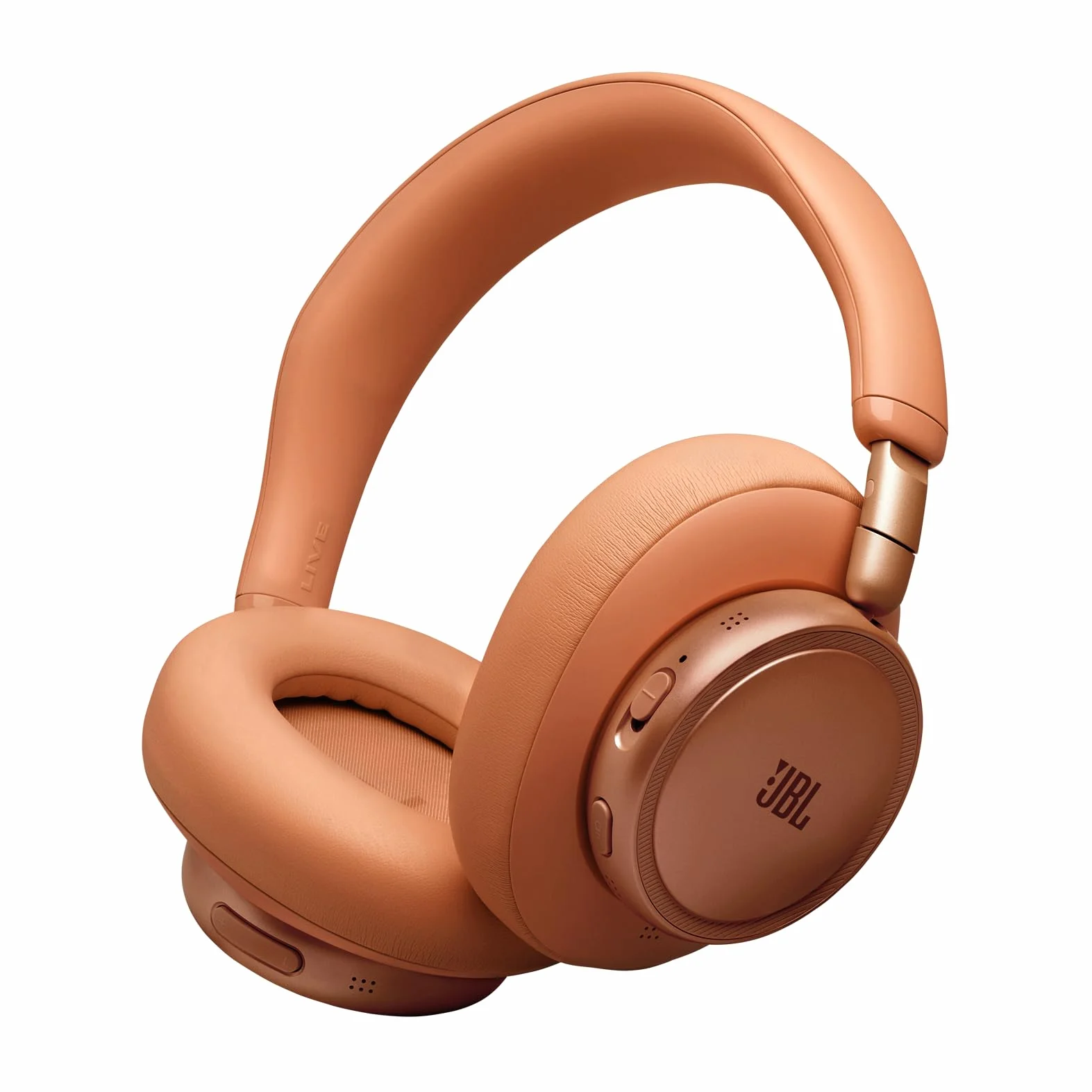 JBL Live 780NC Casque Circum-Auriculaire sans Fil à Réduction de Bruit Adaptative, Son Spatial, Commande Vocale, JBL Pure Bass, Orange