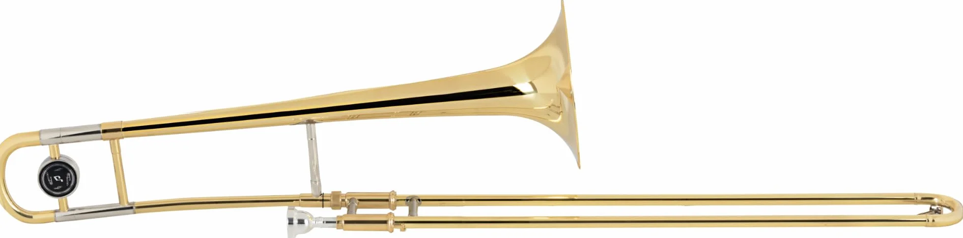 Trombone Ténor Classic Cantabile TP-12 Bb Corps Laiton Vernis Clair Coulisse Maillechort Chromée Set Embouchure Étui Léger