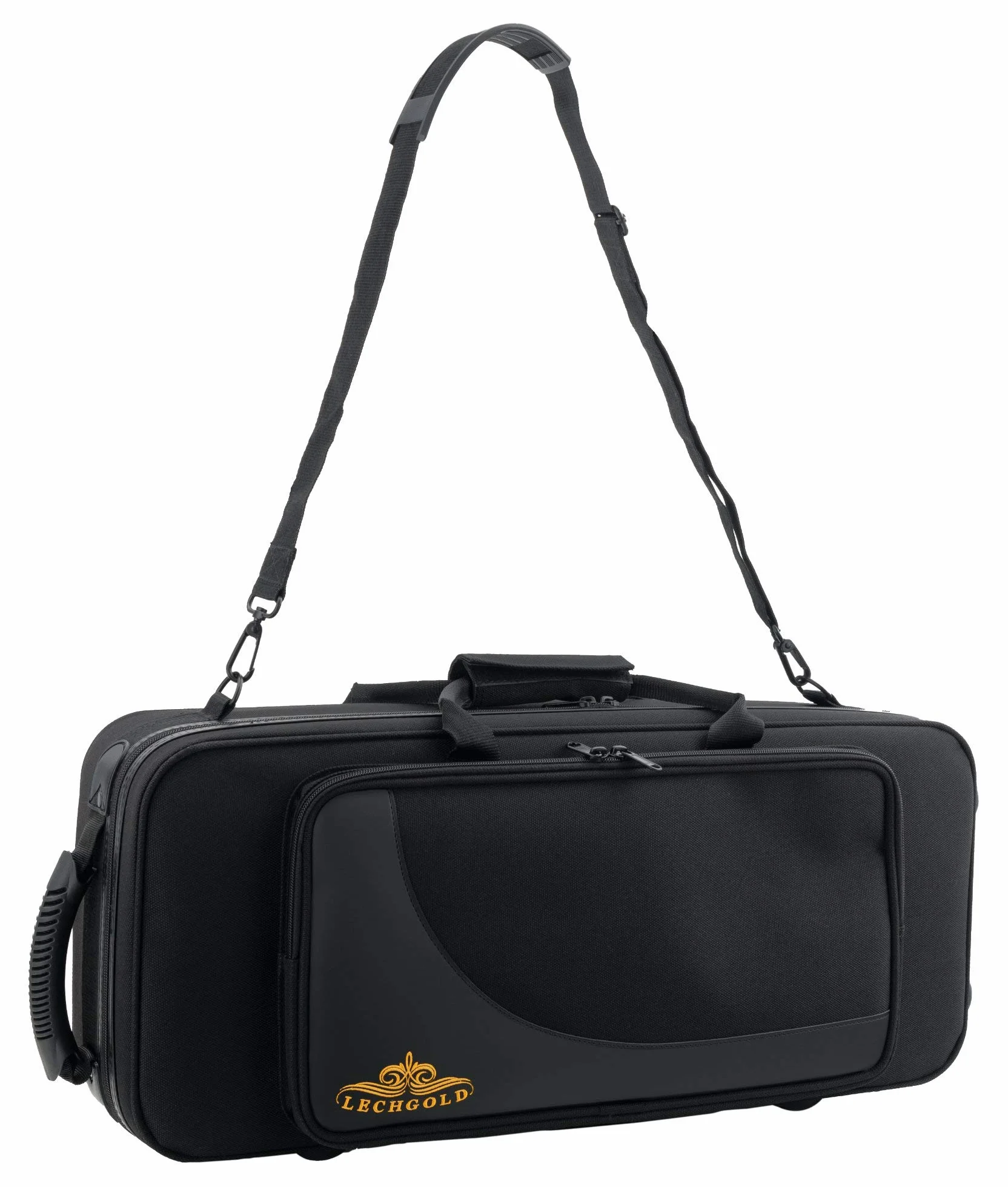 Étui Léger Lechgold pour saxophone alto noir rembourrage thermique poche extérieure harnais sac à dos compartiments séparés