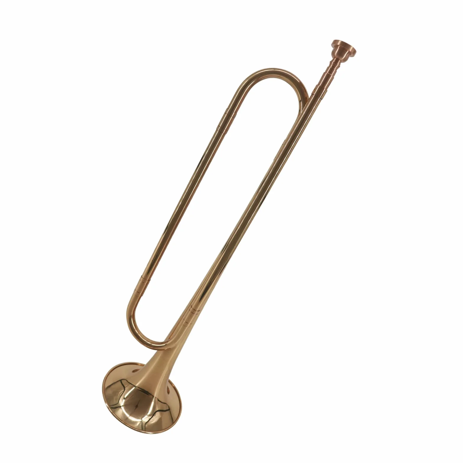 Trompette plate en laiton Bugle Call avec embout pour cartable