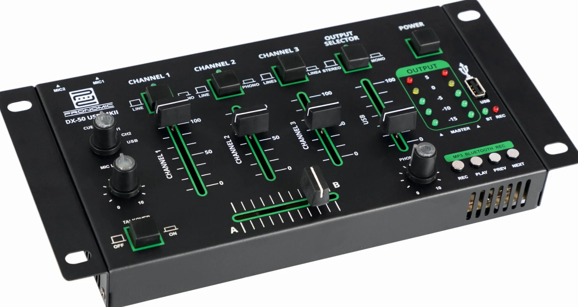 Pronomic DX-50 USB MKII Mixeur DJ 4 Canaux Bluetooth