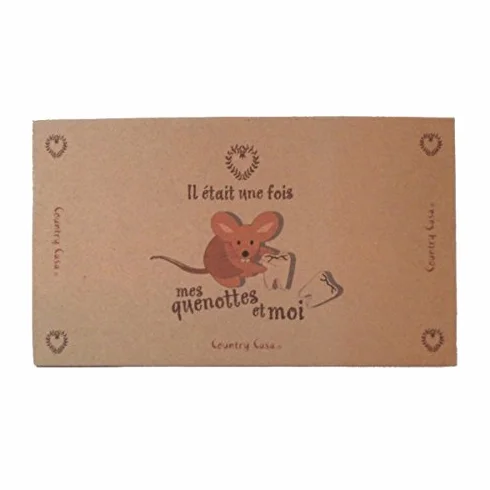 Country Casa Boite à dents de lait Quenottes empreintes bracelet naissance Coffret en bois