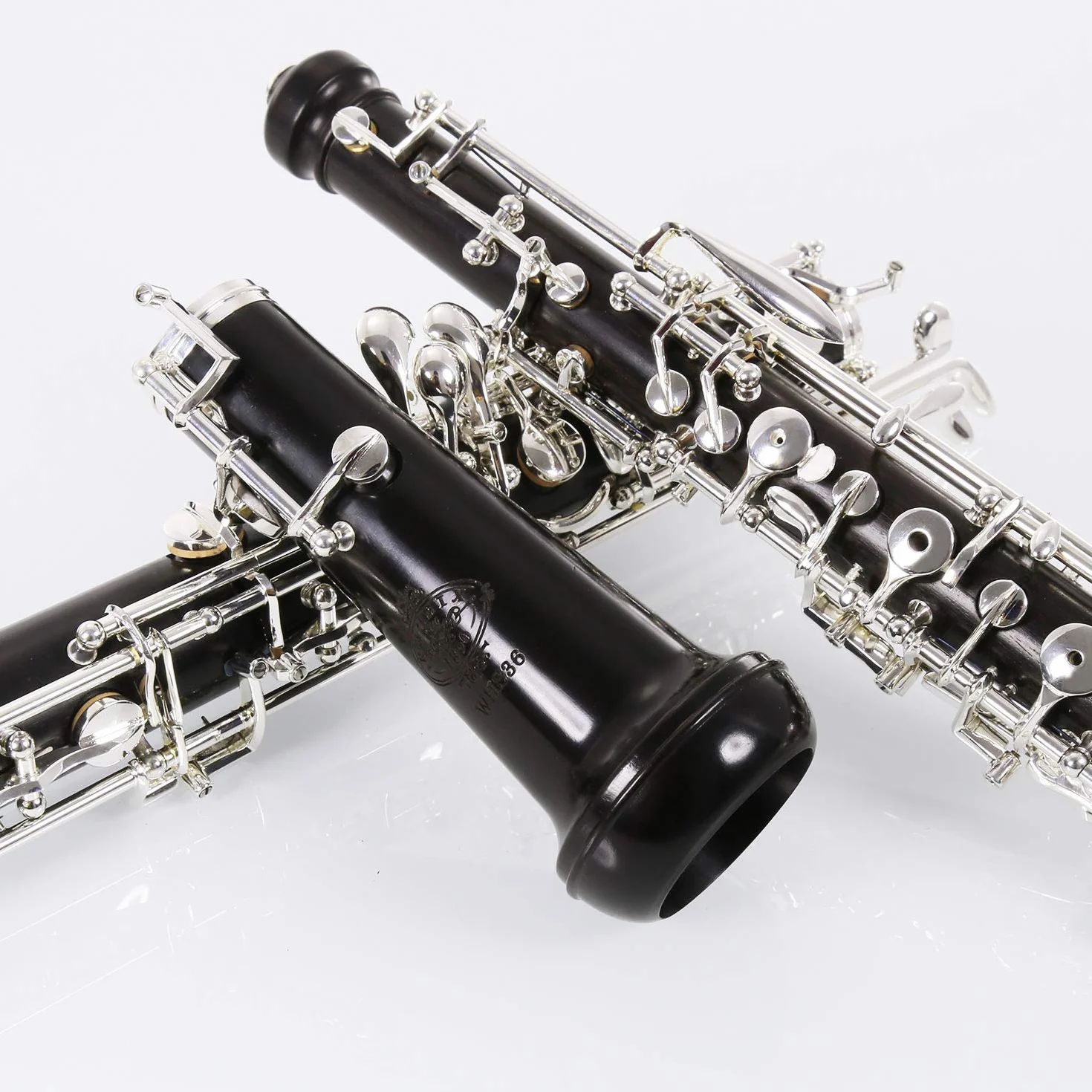 Rochix Oboe Professional WHS36 Ebony Wood Silver Plated Semi Automatic Tone C