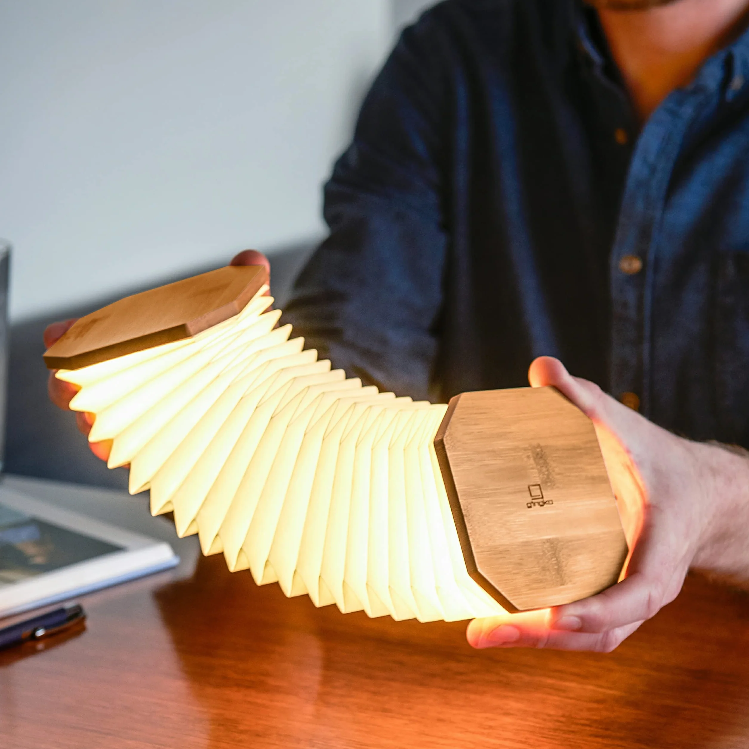 SMART ACCORDION LAMP BAMBOO