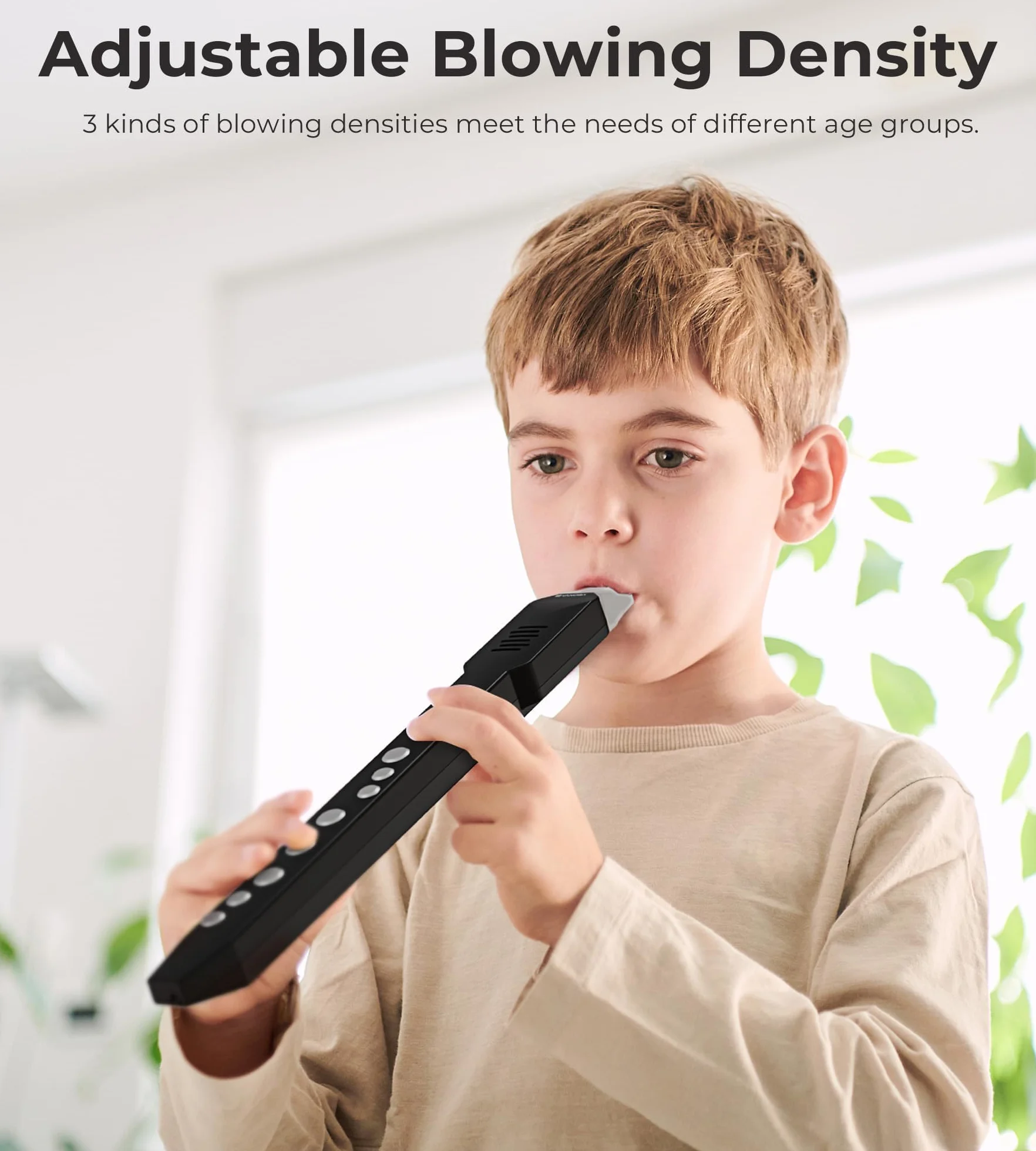 Vangoa EWI-100 Instrument de Vent Électronique Numérique Portable Rechargeable avec Embouchure Amovible