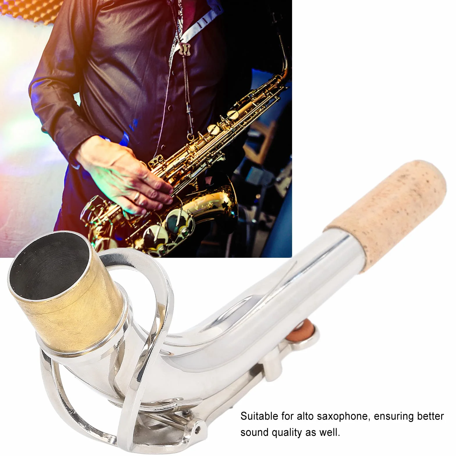 Bocal pour saxophone alto 24,5mm remplacement accessoire joint de tête