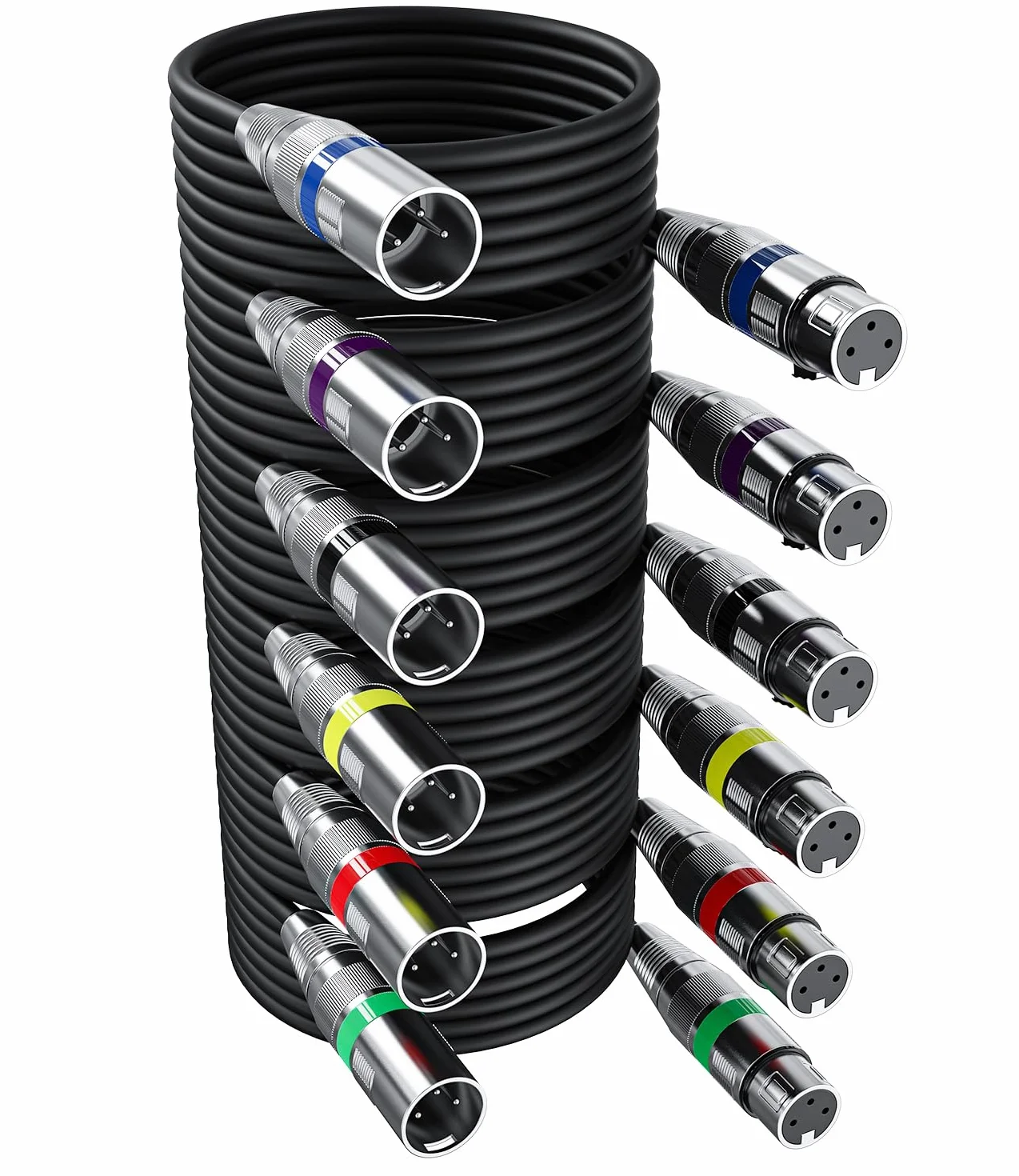 Câble XLR DMX 5M 3 Broches Mâle Femelle Connecteur Audio 3 Pins Xespis