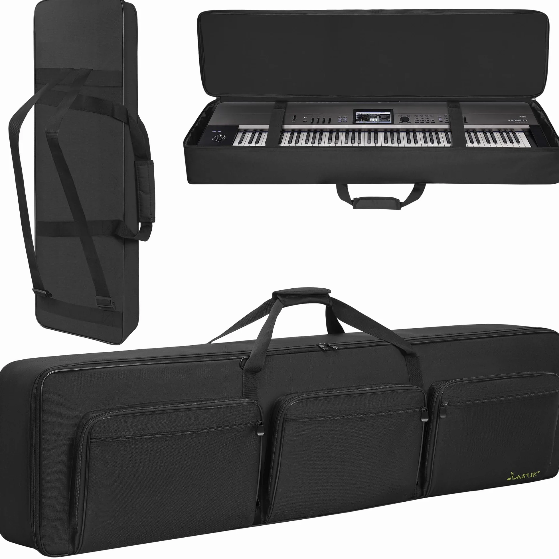 OUUTMEE Sac pour Clavier 88 Touches, Sac de Transport pour Piano électrique 137x33x17cm