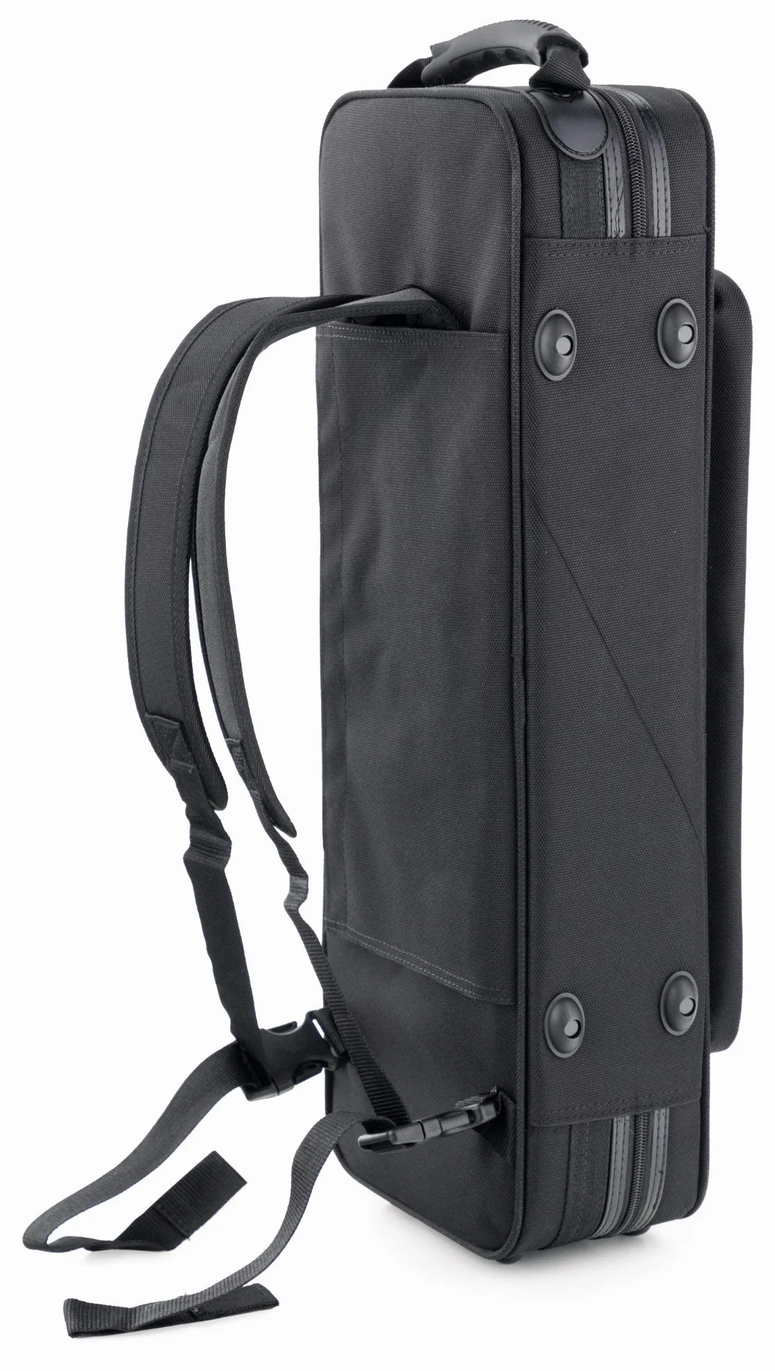 Étui Léger Lechgold pour Saxophone Soprano Droit Lightcase Noir avec Poche Extérieure Harnais Sac à Dos