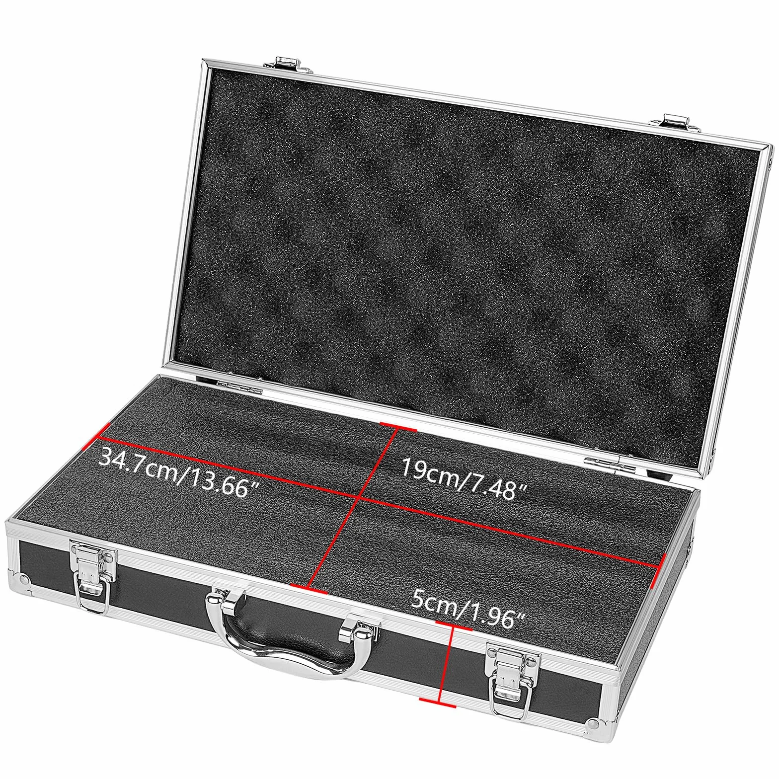 Mussiin Audio Equipment Microphone Portable Case Aluminum Alloy Silver