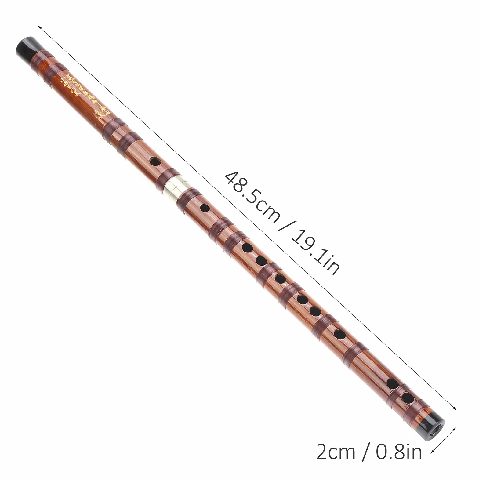 Flûte en bambou avec membrane et sac en velours pour Débutants, Instrument d'orchestre