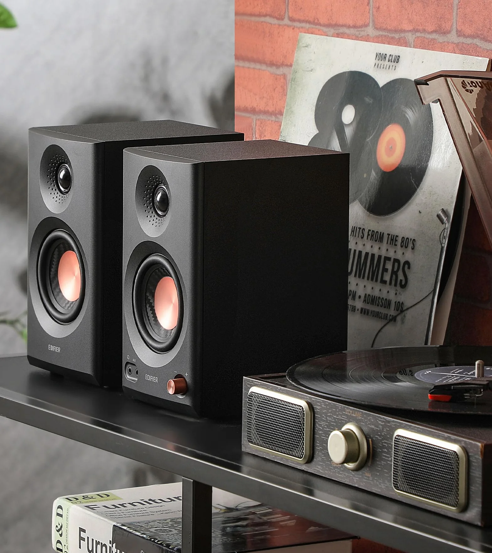 Edifier MR3 Haut Parleurs de Studio Compacts 2.0, Hi-Res Audio, Bluetooth V5.4, Noir