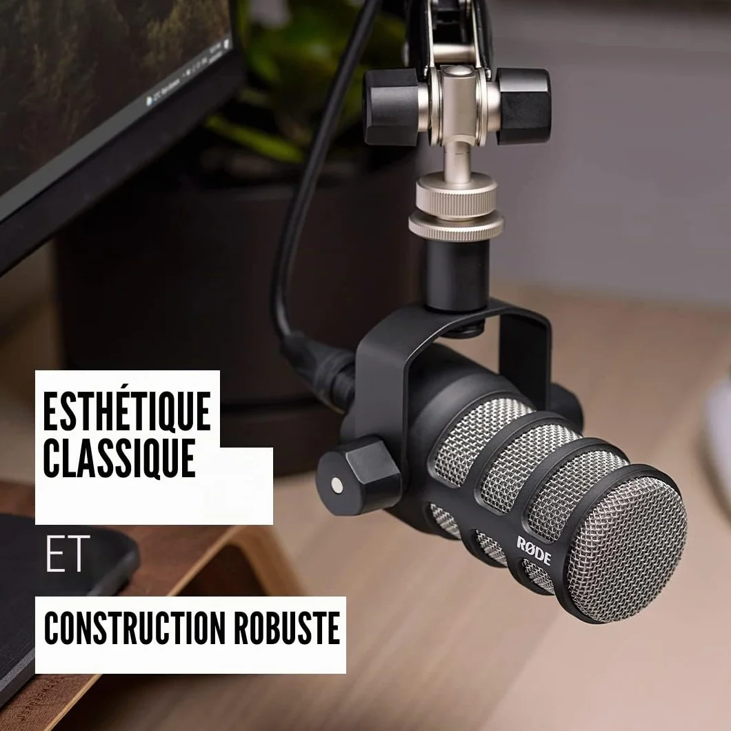 RØDE PodMic Microphone dynamique broadcast XLR Noir
