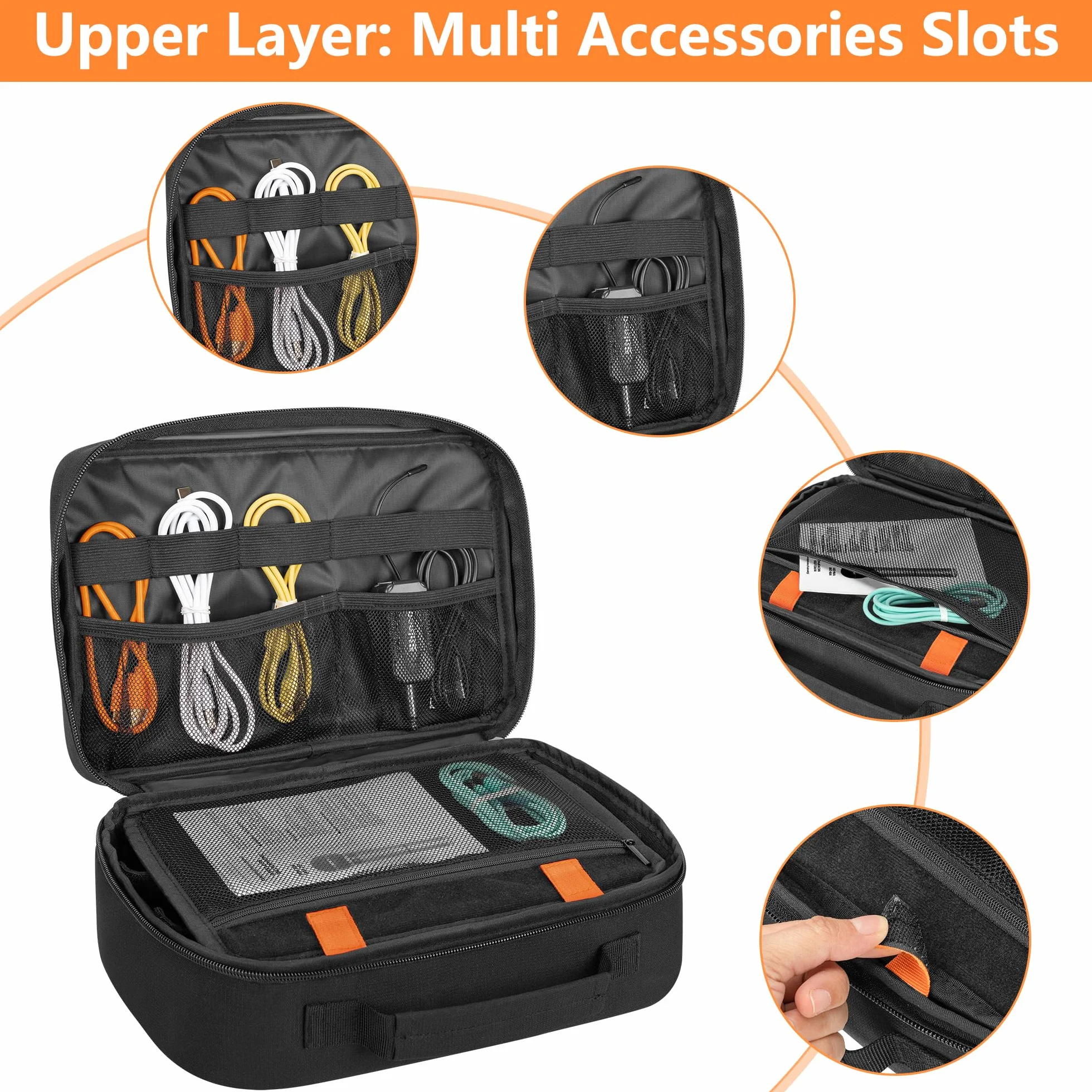 PGmoon Étui de Transport pour Microphone sans Fil 3 Emplacements, Sac de Rangement pour 3 Microphones Jusqu'à 11"
