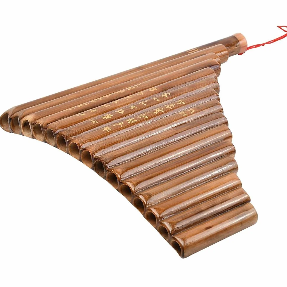 Flûte panoramique Prevessel 15 tubes bambou brun G majeur pour débutants