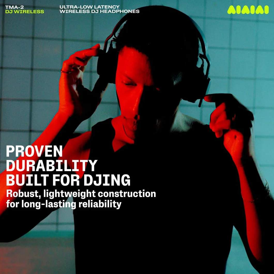 Aiaiai TMA-2 DJ Wireless Casque DJ sans Fil Professionnel Bluetooth Faible Latence 20h Autonomie Léger Durable