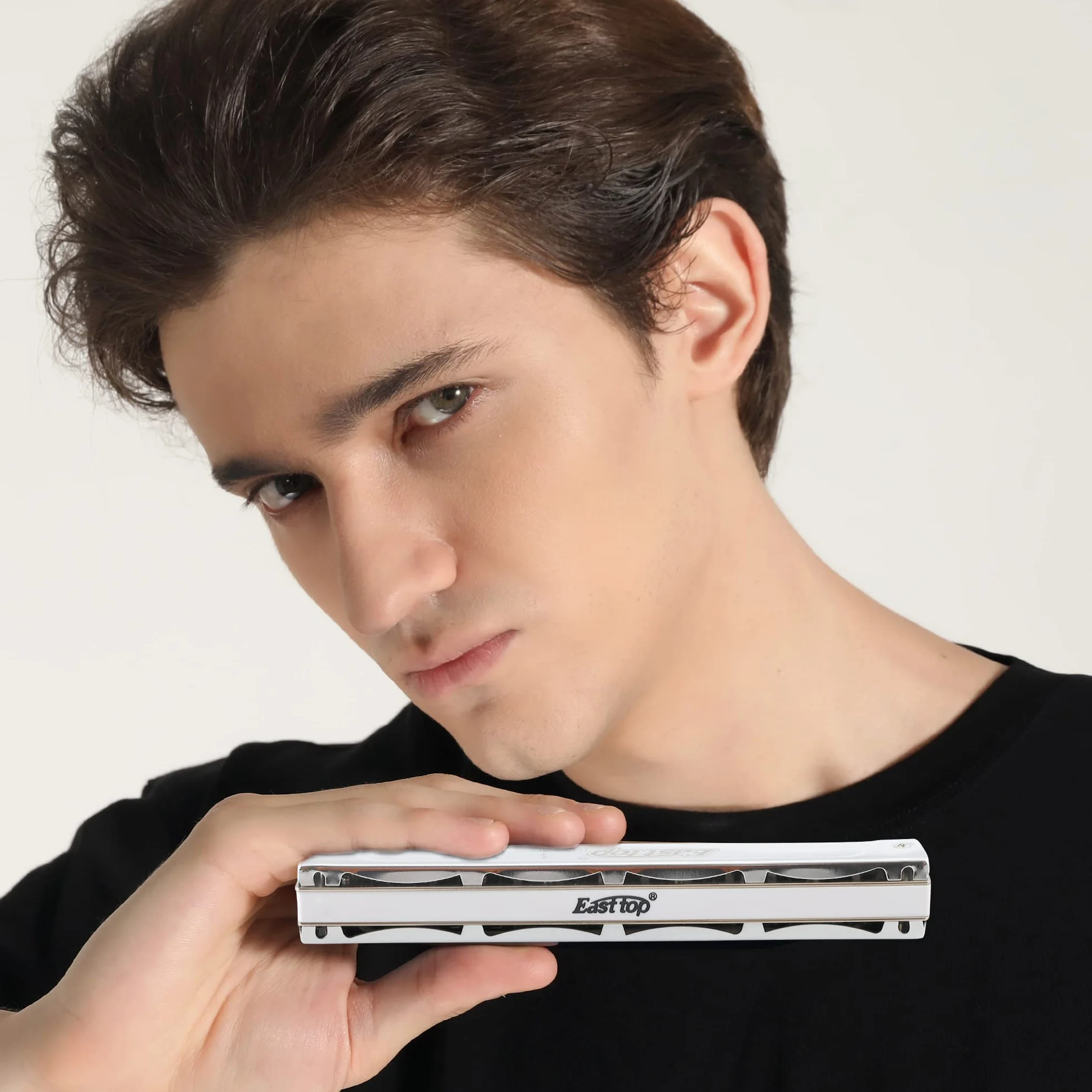 East top Harmonica trémolo professionnel 24 trous T2406S Instrument Orgue à bouche