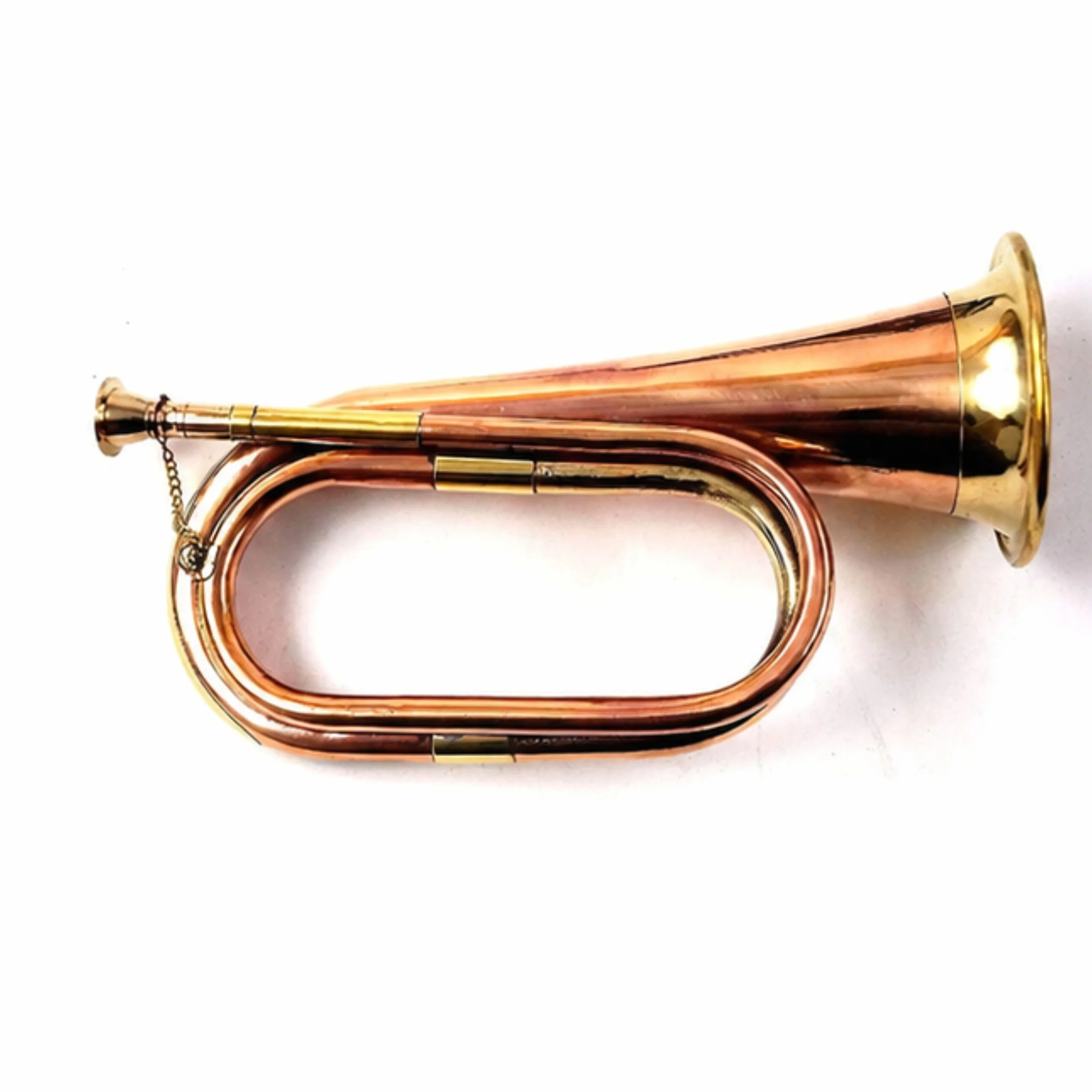 Bugle en laiton pur fait à la main Marron