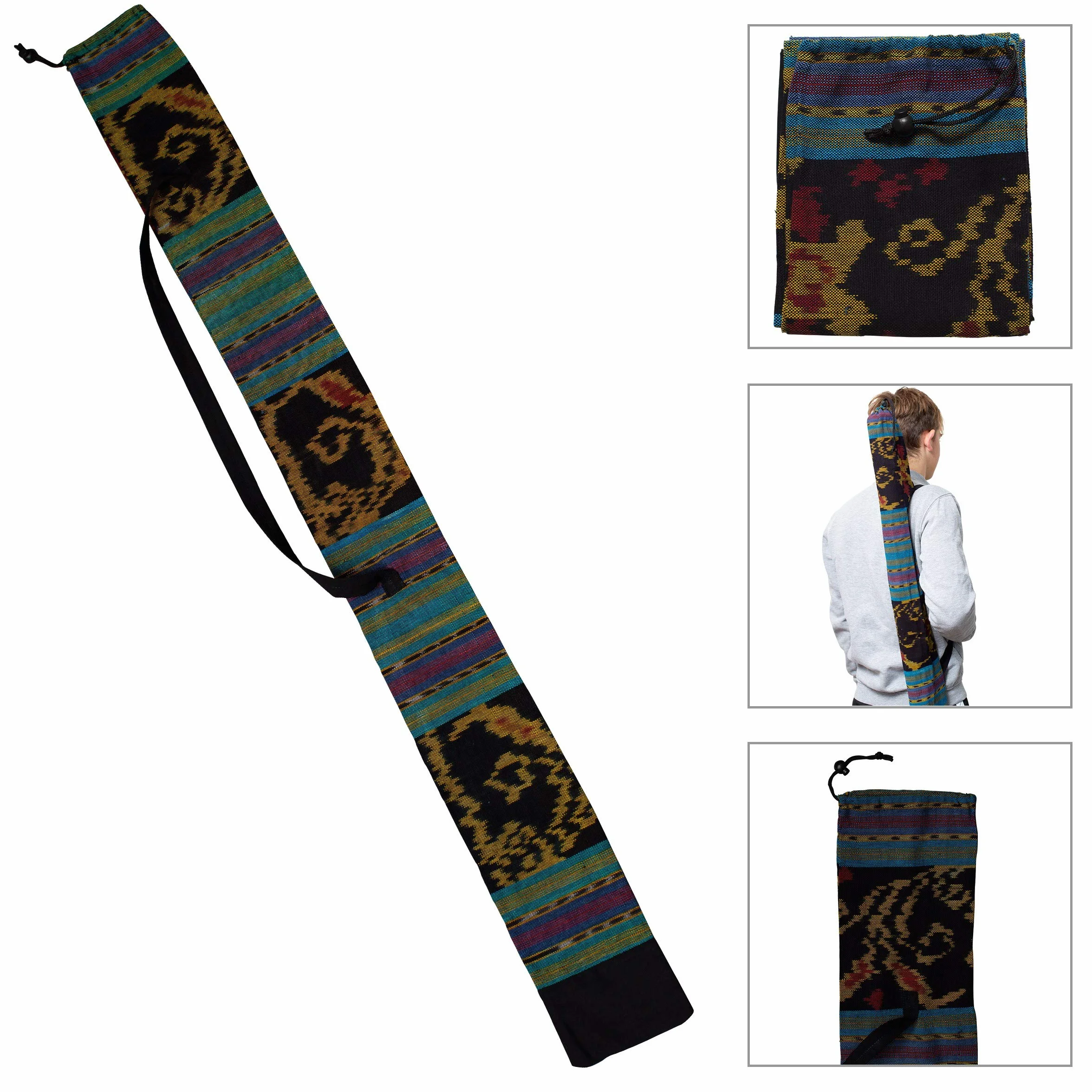 Didgeridoo Acajou série PRO 147cm avec sac I-cat, protecteur d'embouchure, DVD et cire d'abeille