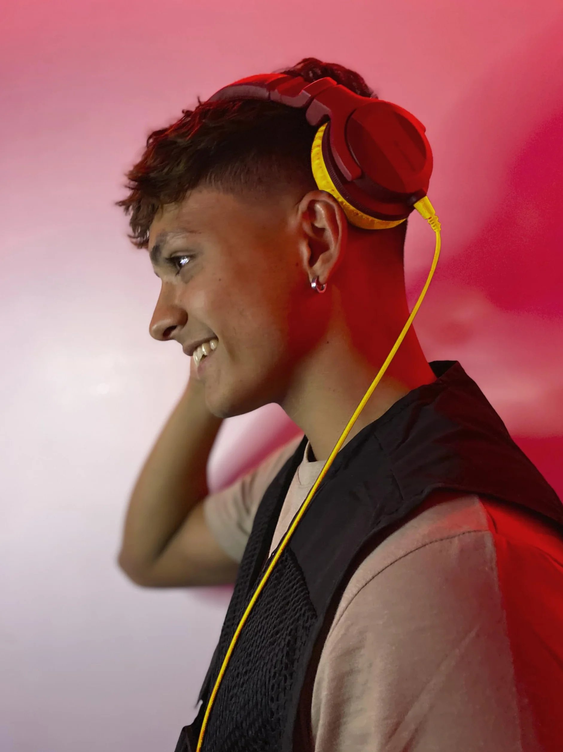 Pioneer DJ HDJ-CUE1BT-R Casques DJ Bluetooth Rouge