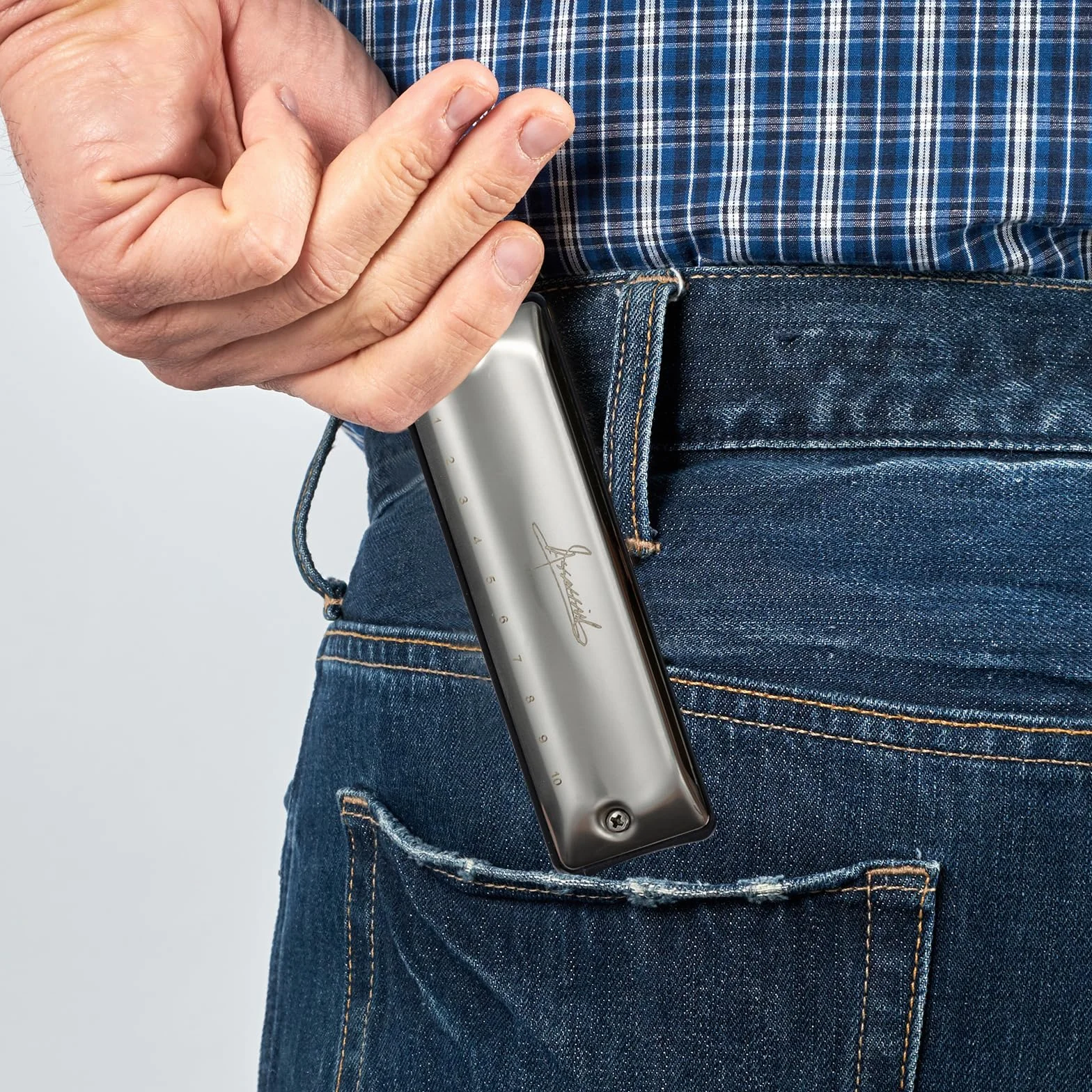 Harmonica de blues en D 10 trous 20 tons pour adultes et enfants débutants avec étui