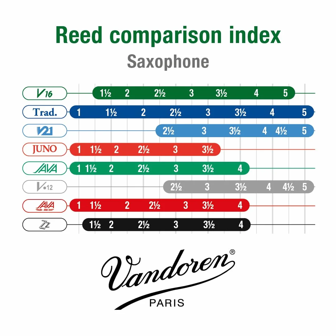 Vandoren Anche Saxophone Alto V16 2 1/2, 10 anches