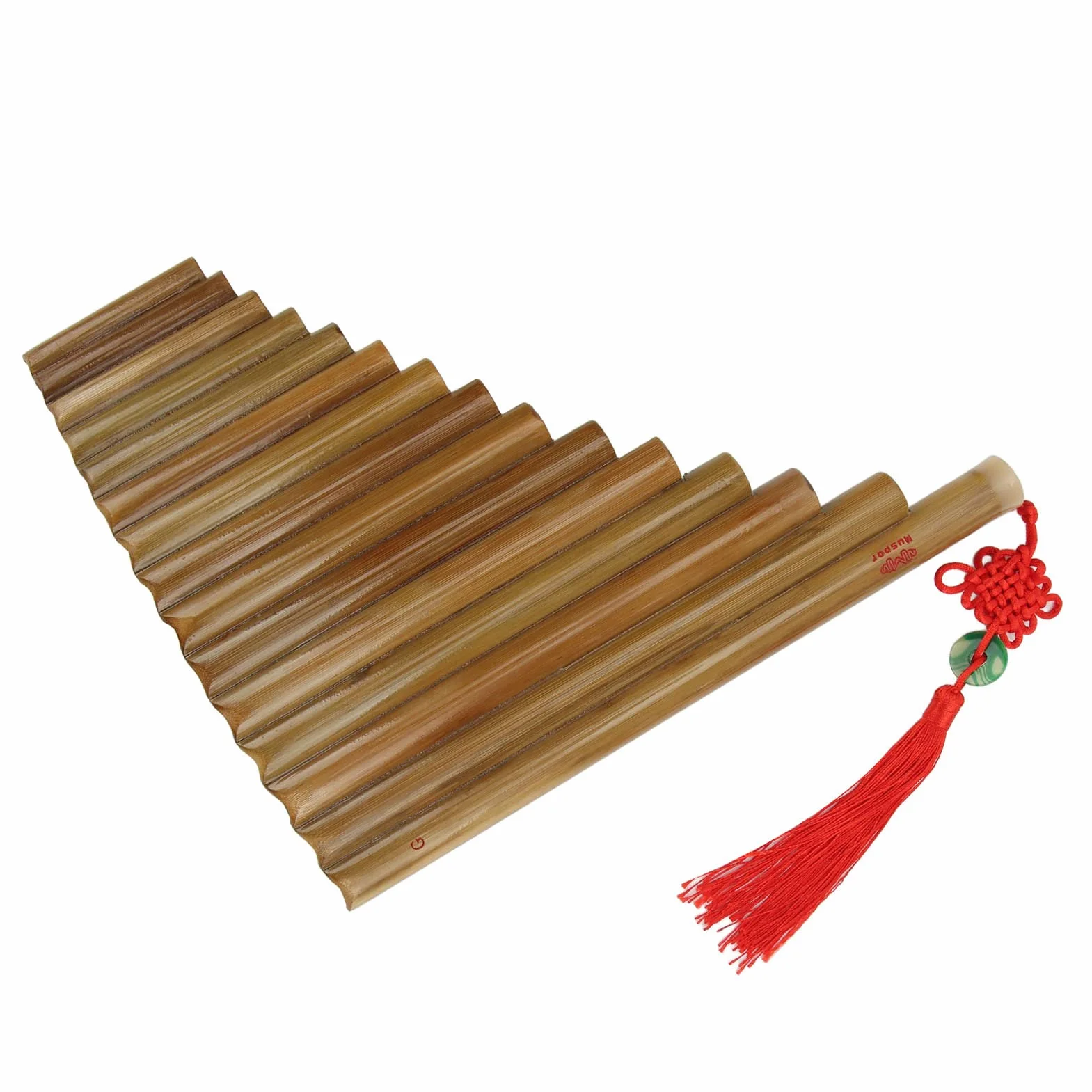Flûte de pan G Key 15 tuyaux bambou naturel traditionnelle