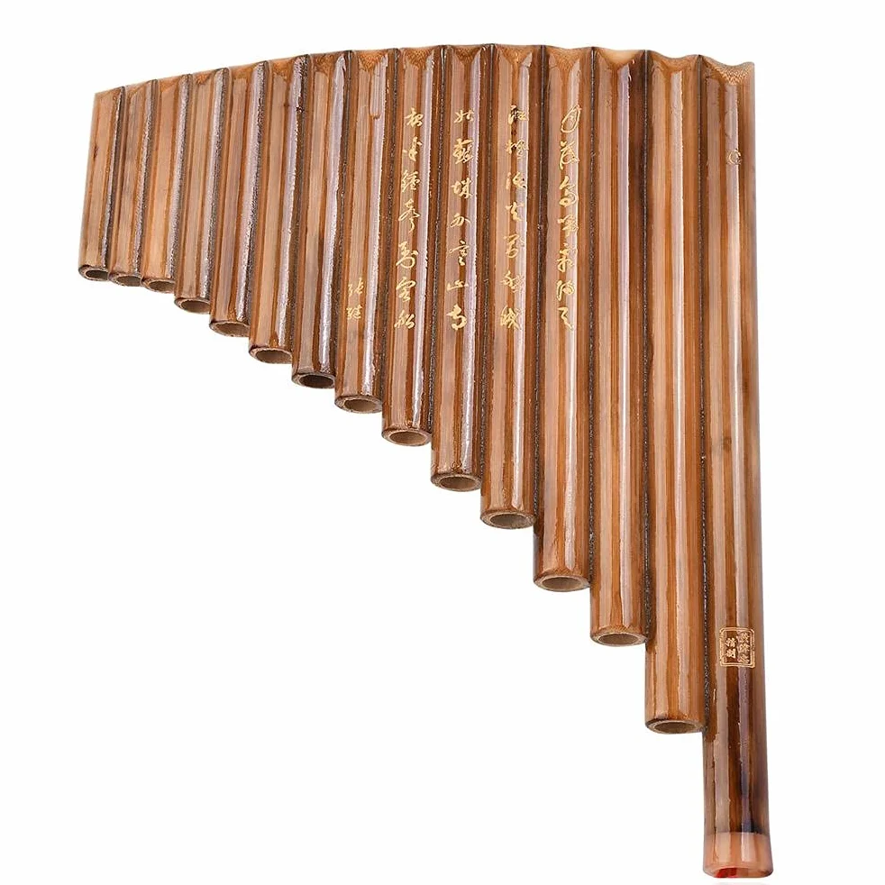 Flûte panoramique Prevessel 15 tubes bambou brun G majeur pour débutants