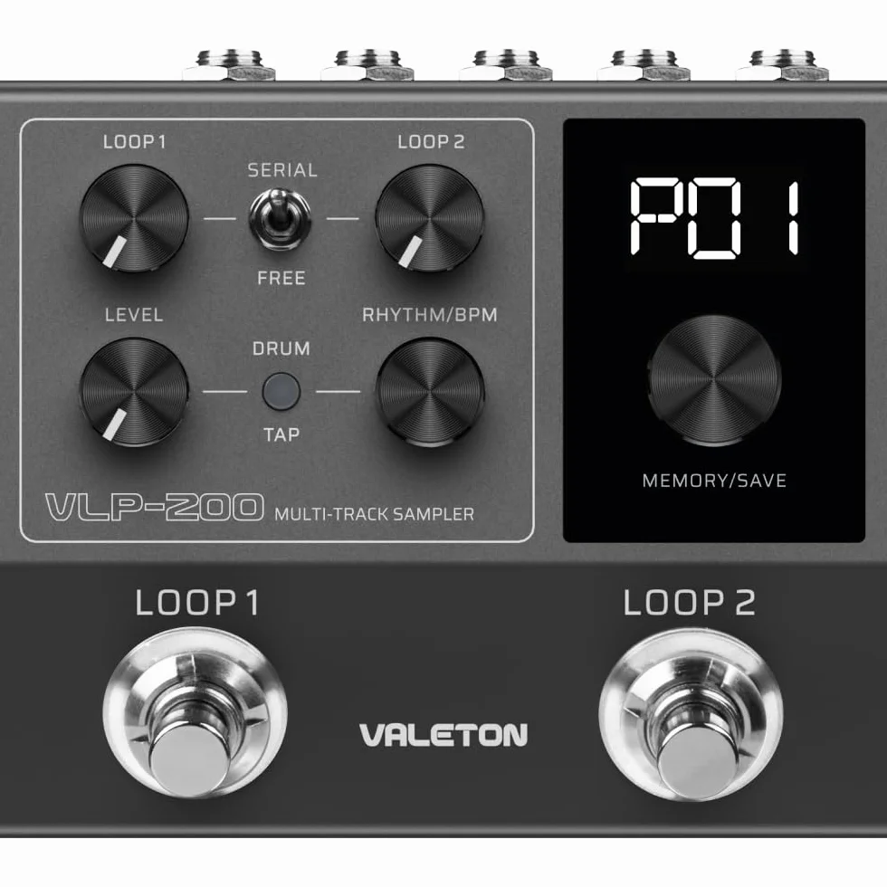 Valeton VLP-200 Échantillonneur multi-pistes avec boucleurs et motifs de batterie