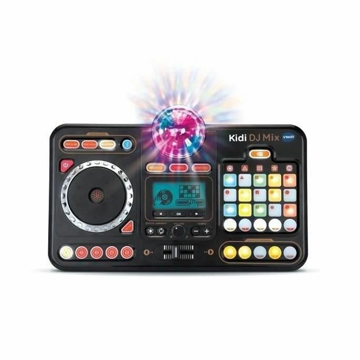 VTech Kidi DJ Mix Platine DJ Enfant 12 en 1 Table de Mixage Bluetooth avec Pads Lumineux