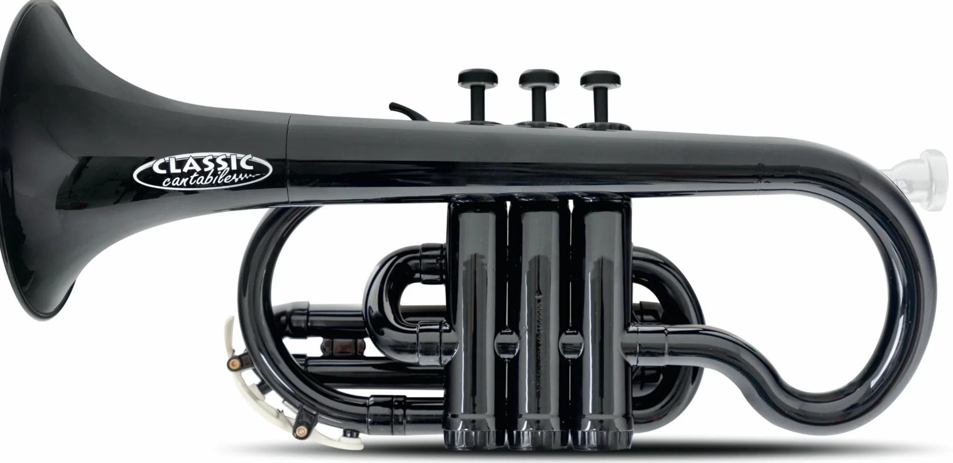 Classic Cantabile MardiBrass Cornet en plastique valves aluminium 520 g léger embouchure housse noir