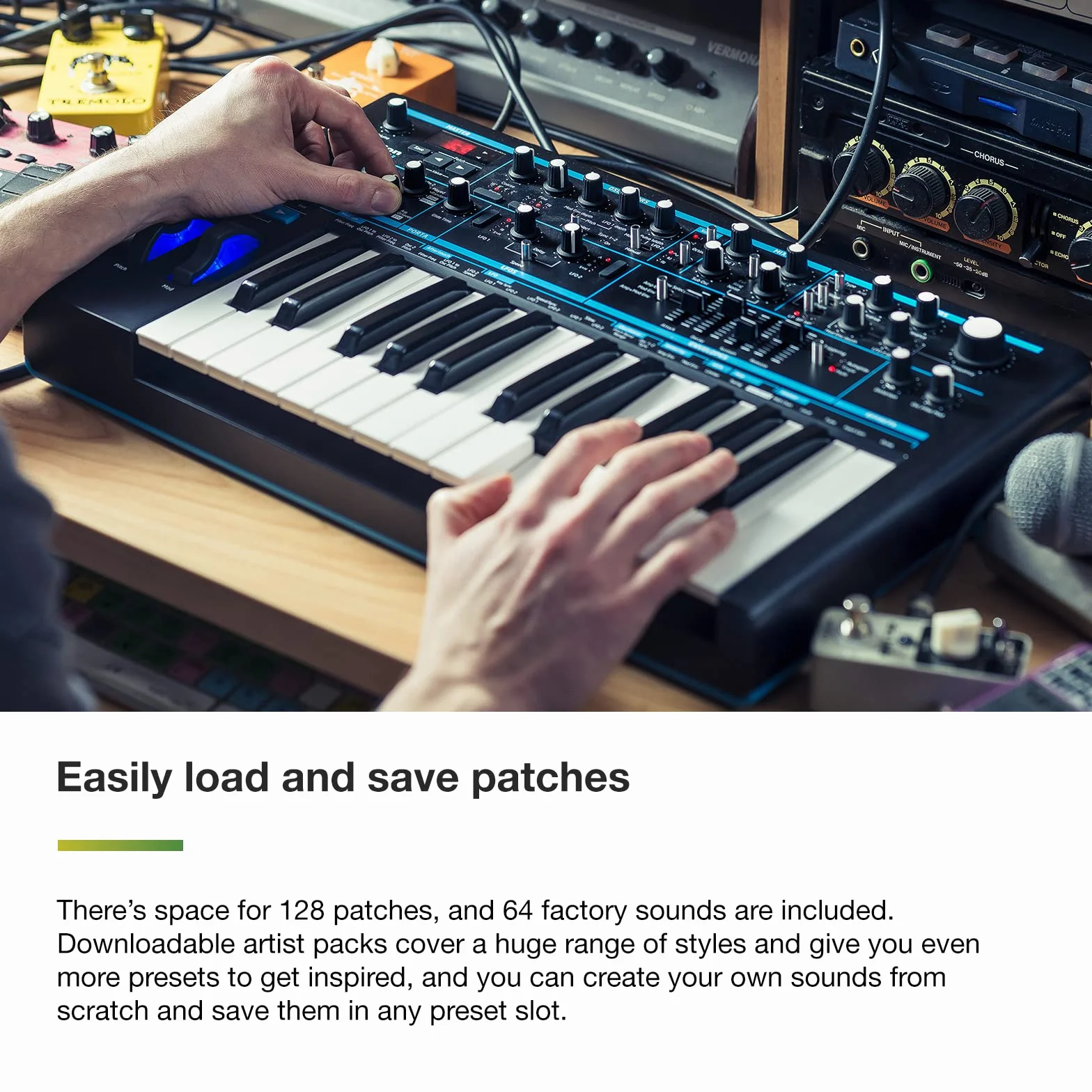 Novation Bass Station II synthétiseur monodique analogique avec arpégiateur et séquenceur