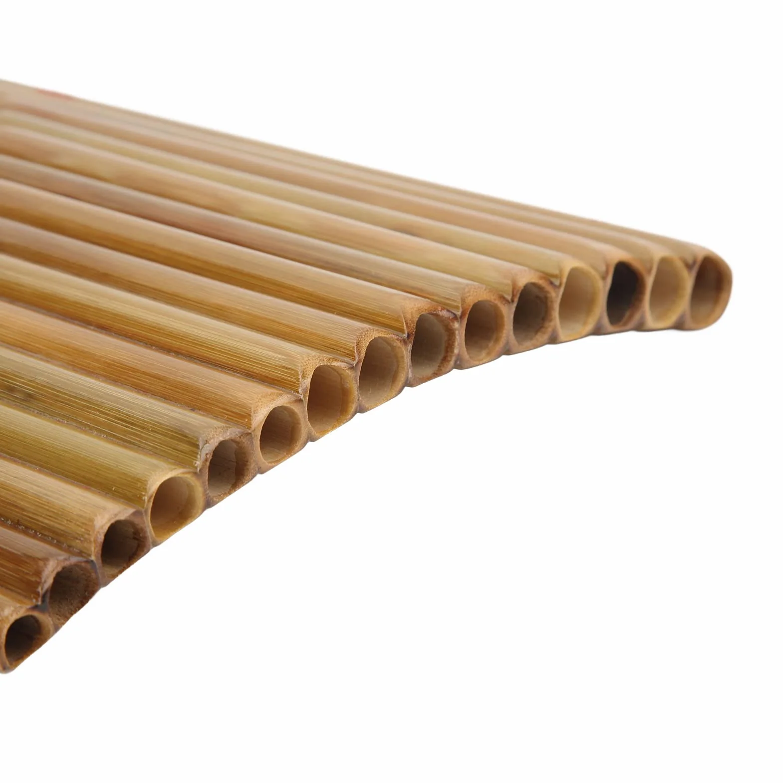 Flûte de pan G Key 15 tuyaux bambou naturel traditionnelle