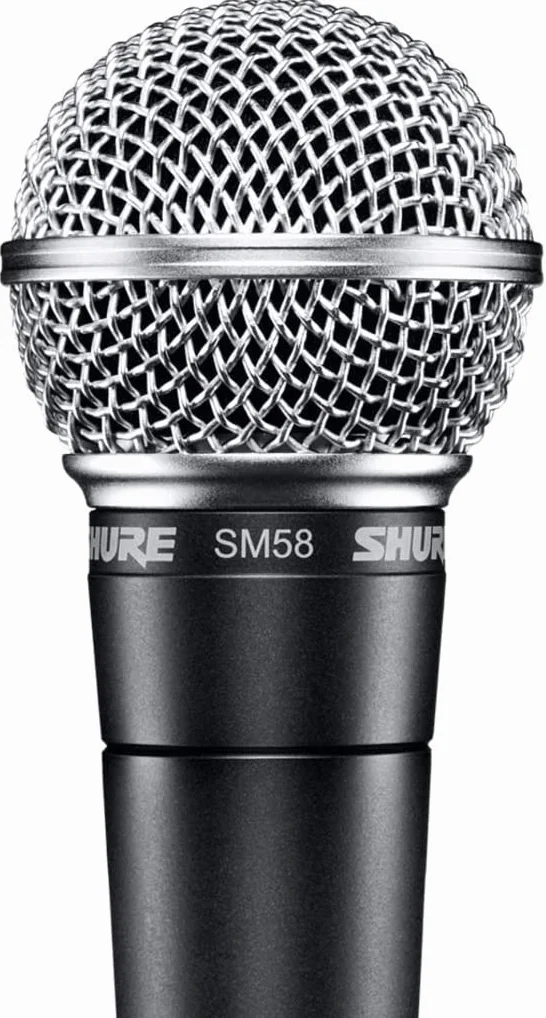Shure SM58-Lce Microphone Dynamique Cardioïde pour Voix, Spectacle Live, Sonorisation et Studio