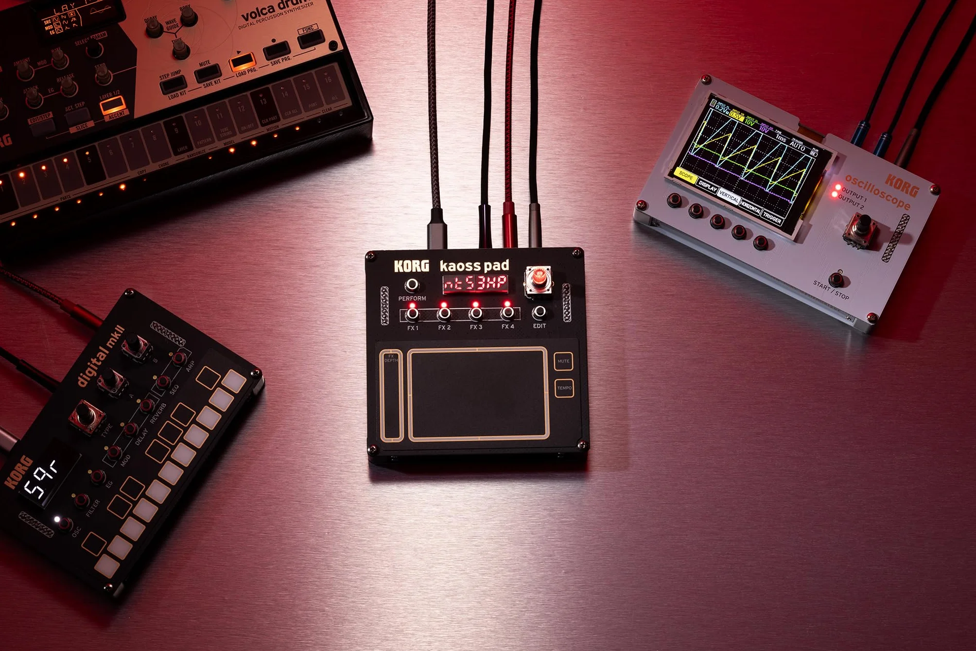 Korg Nu:Tekt NTS-3 KAOSS Pad DIY Kit - Synthétiseur d'Effets Programmable