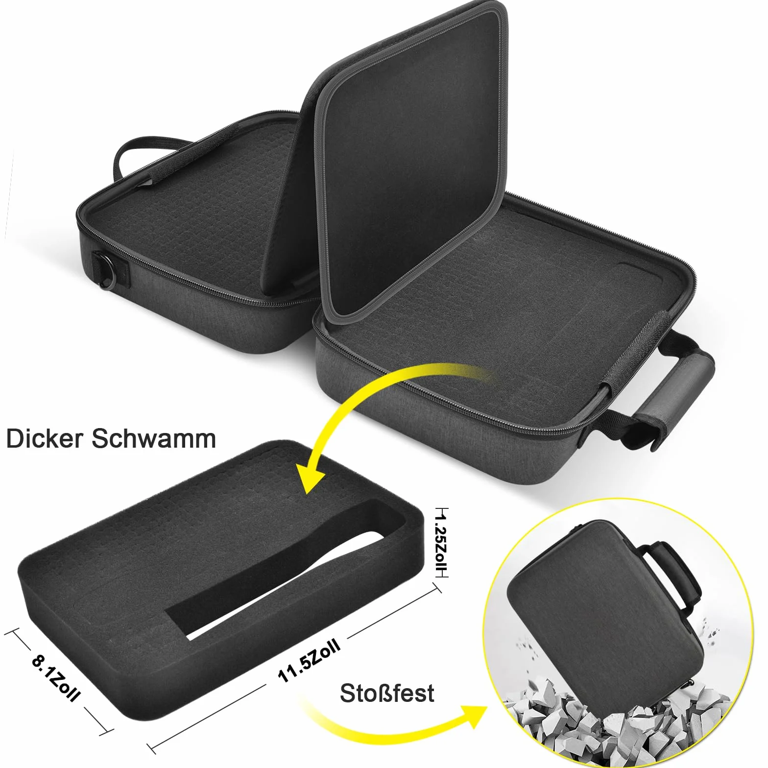 Étui de microphone sans fil pour JBL, Tonor, Shure, Bietrun, 2 systèmes, mousse DIY