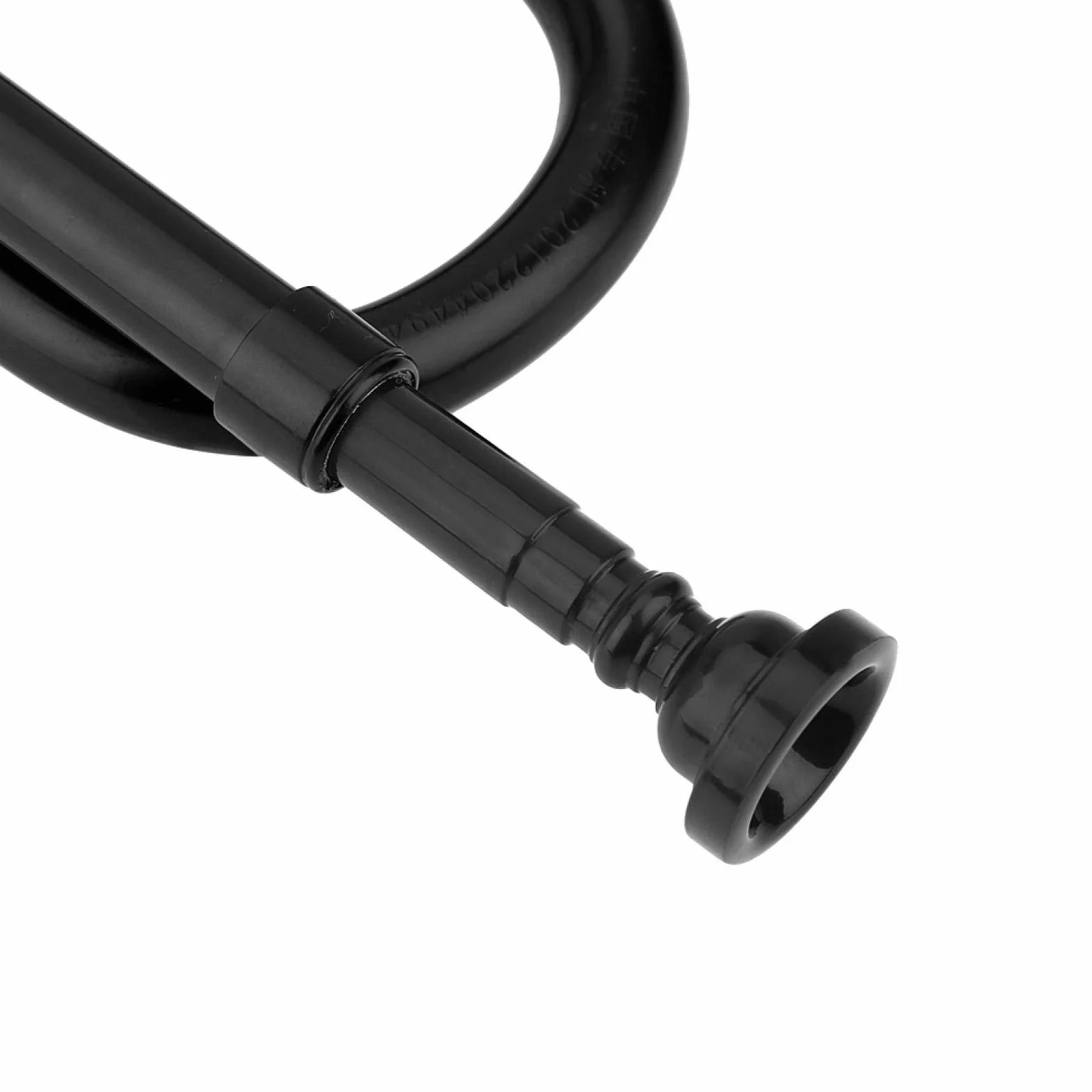 Trompette cavalerie clairon en Plastique avec Embouchure B pour Enfants étudiants débutants Noir