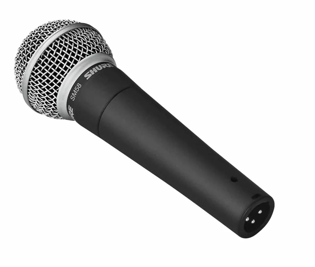 Shure SM58-Lce Microphone Dynamique Cardioïde pour Voix, Spectacle Live, Sonorisation et Studio