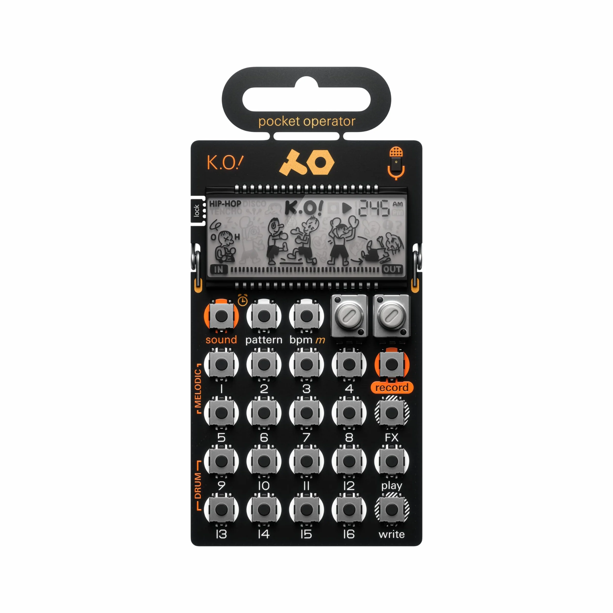 Teenage Engineering Pocket Operator PO-33 K.O.! Micro Sampler i Drum Machine z Mikrofonem