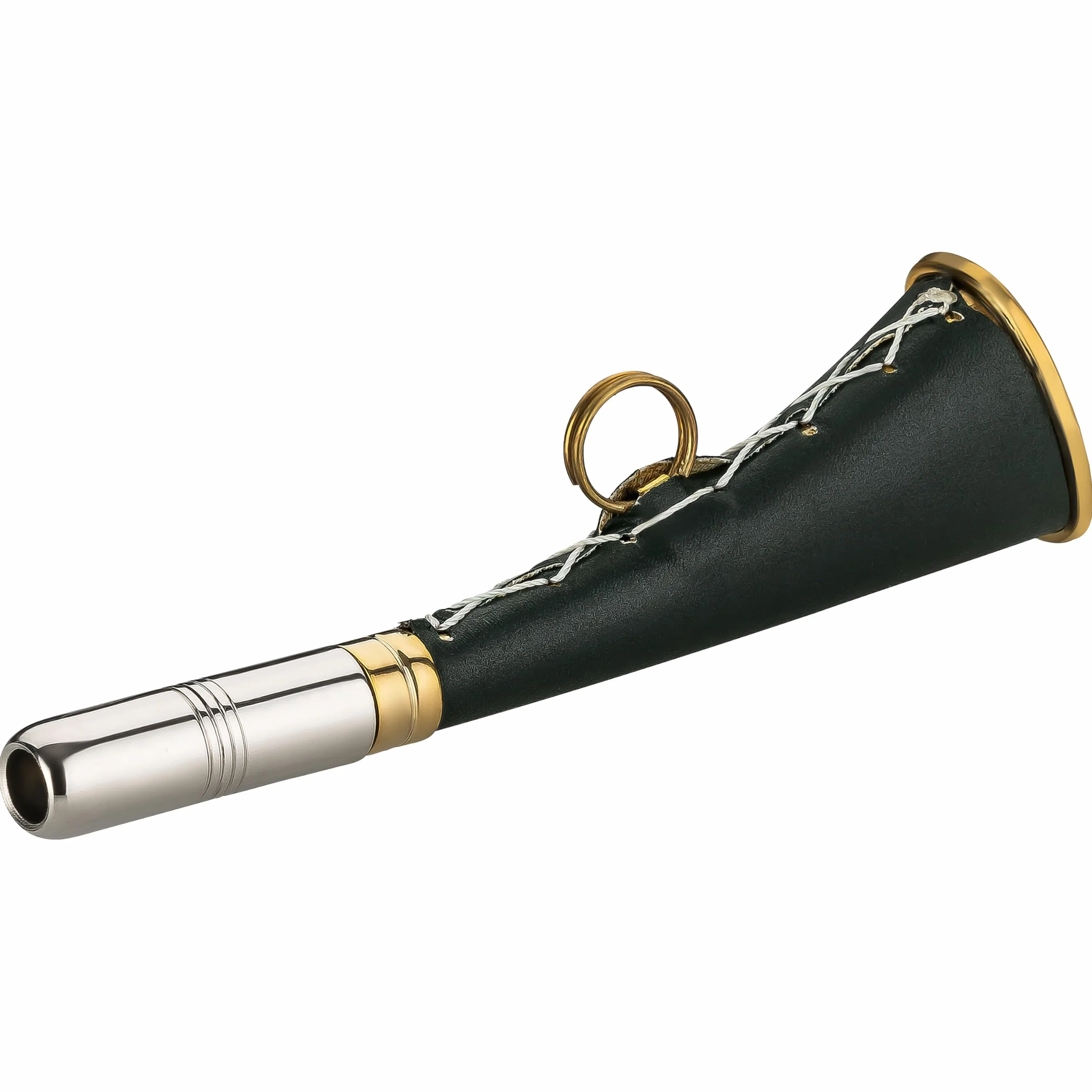 Klaxon de chasse laiton 16 cm vert