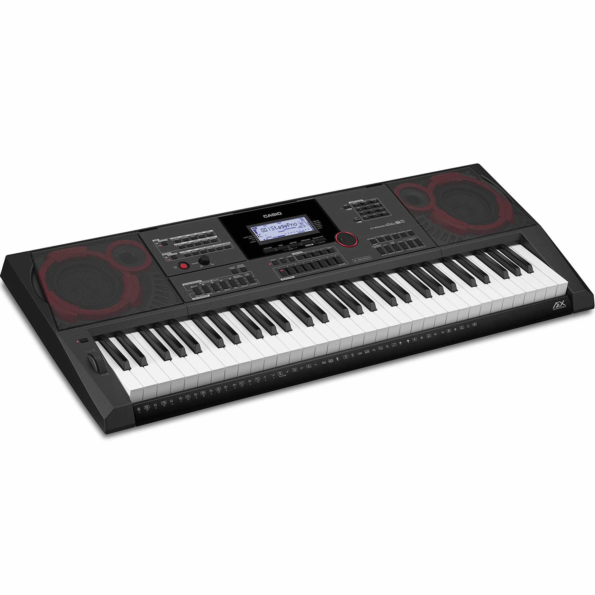 Casio CT-X5000 Clavier Numérique 61 Touches Dynamiques 800 Sons 235 Rythmes Haut-parleurs Noir
