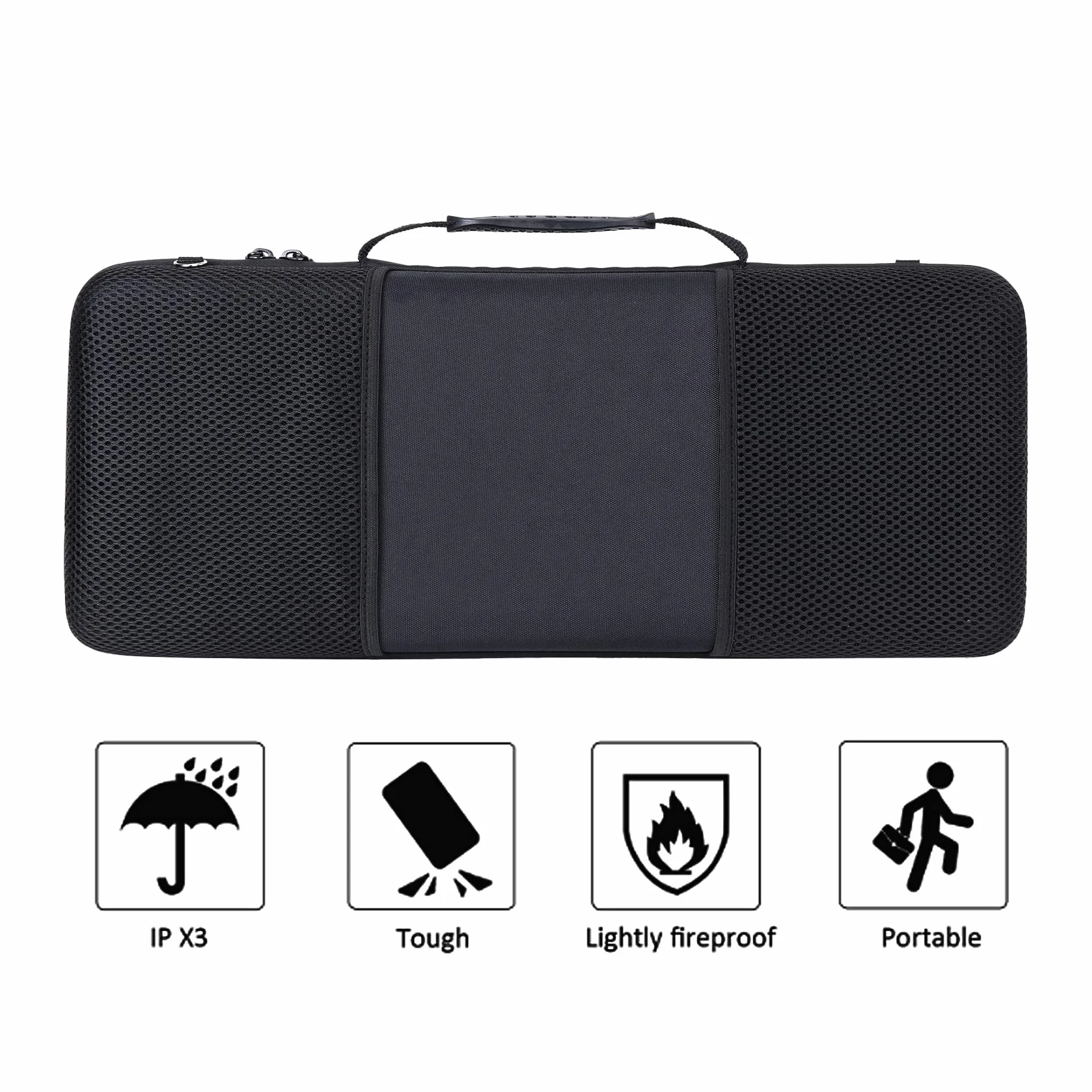 co2CREA Dur Étui de Voyage Rigide Housse Cas coque pour AKAI Professional MPK Mini Plus Clavier MIDI USB 37 touches