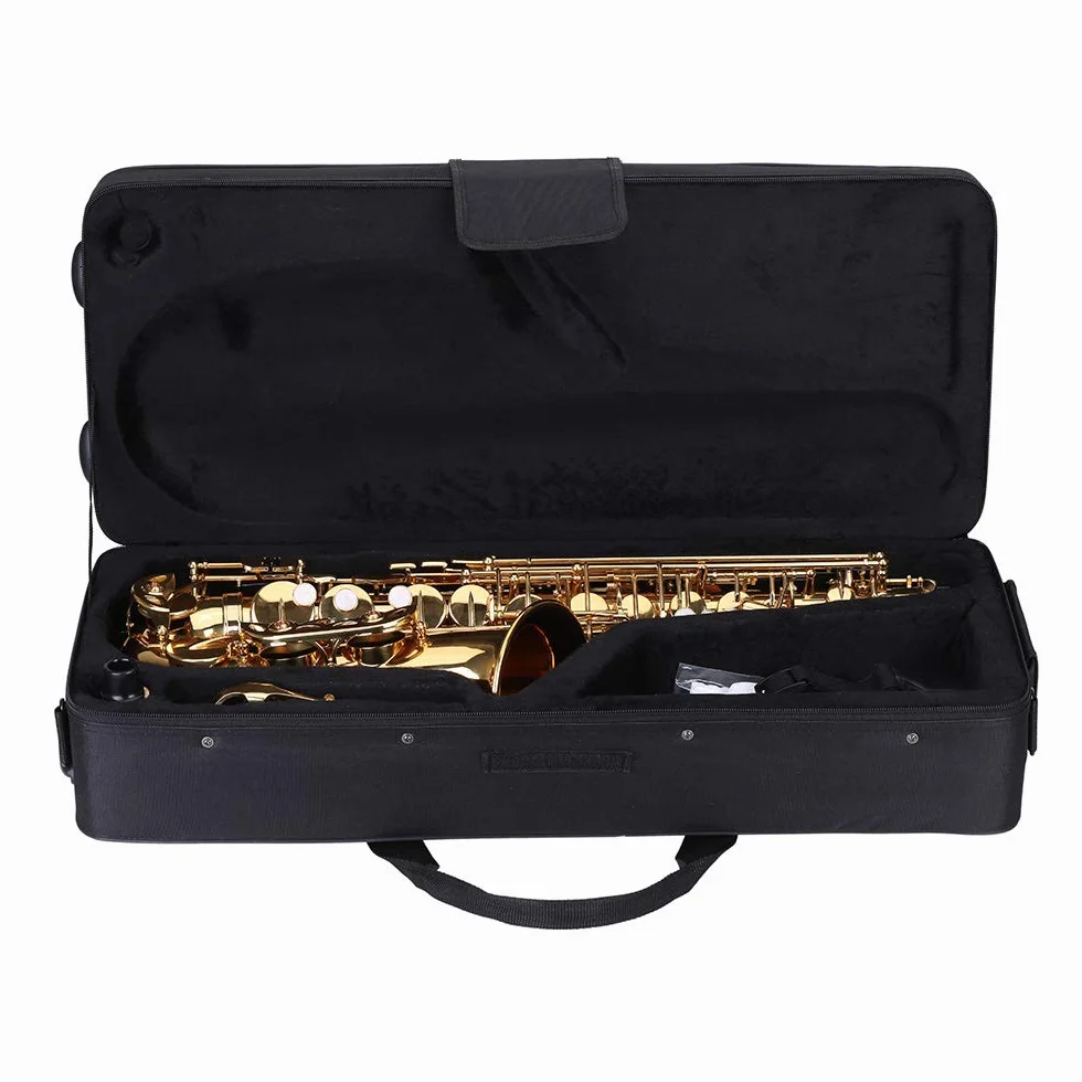 Saxophone Haut En Laiton Plaqué Or Sax 802 Clé Type Outil Bois Avec Accessoires