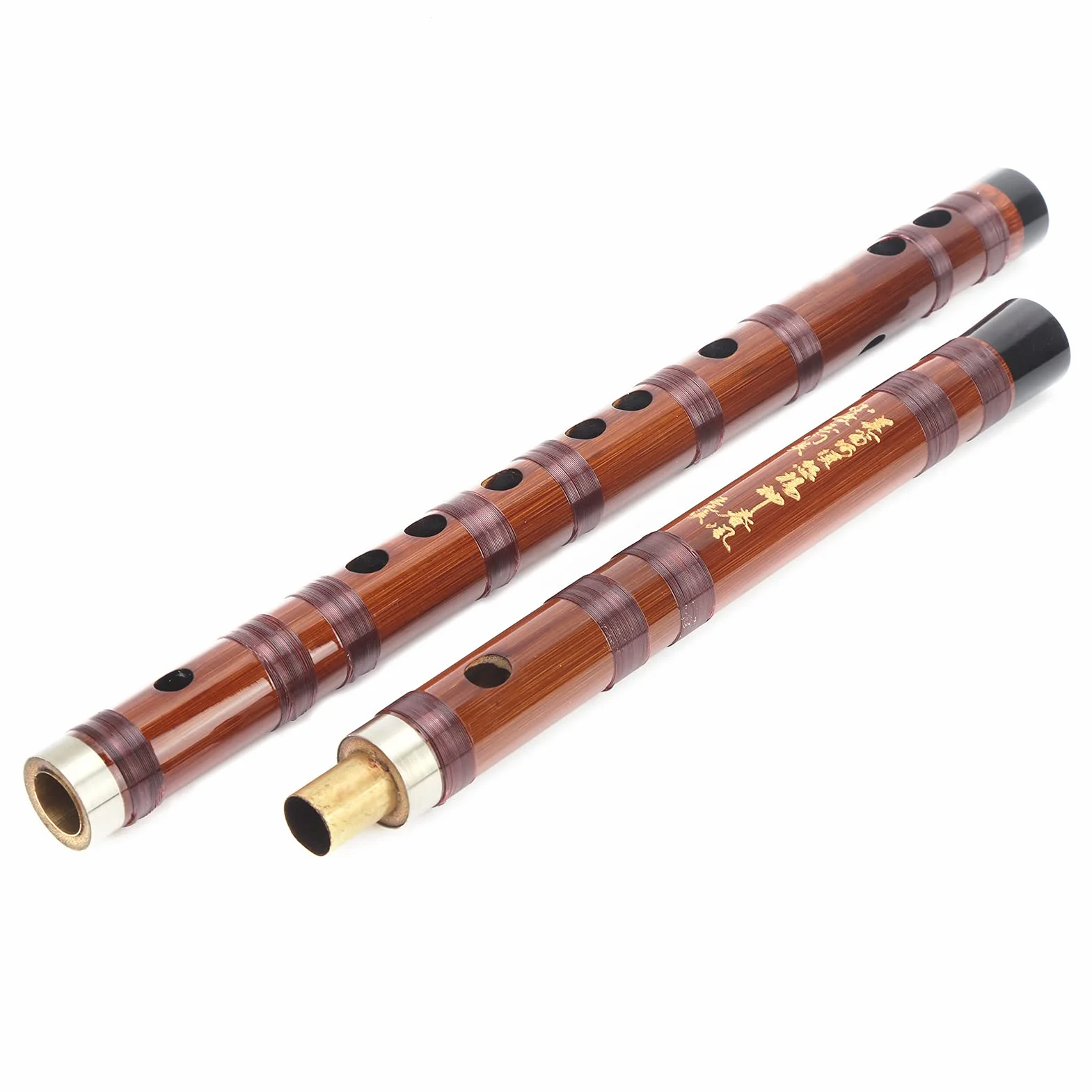 Flûte en bambou avec membrane et sac en velours pour Débutants, Instrument d'orchestre