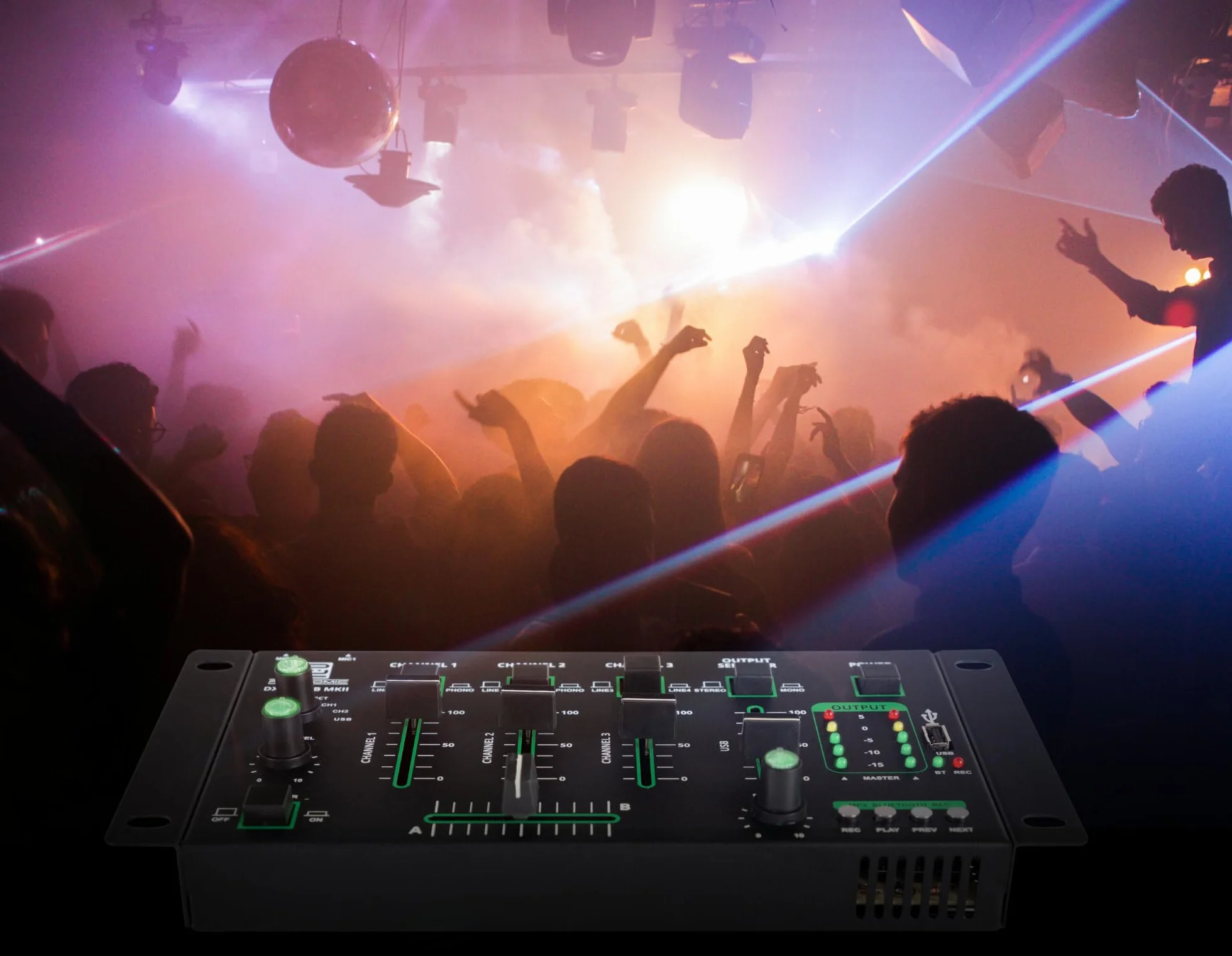 Pronomic DX-50 USB MKII Mixeur DJ 4 Canaux Bluetooth