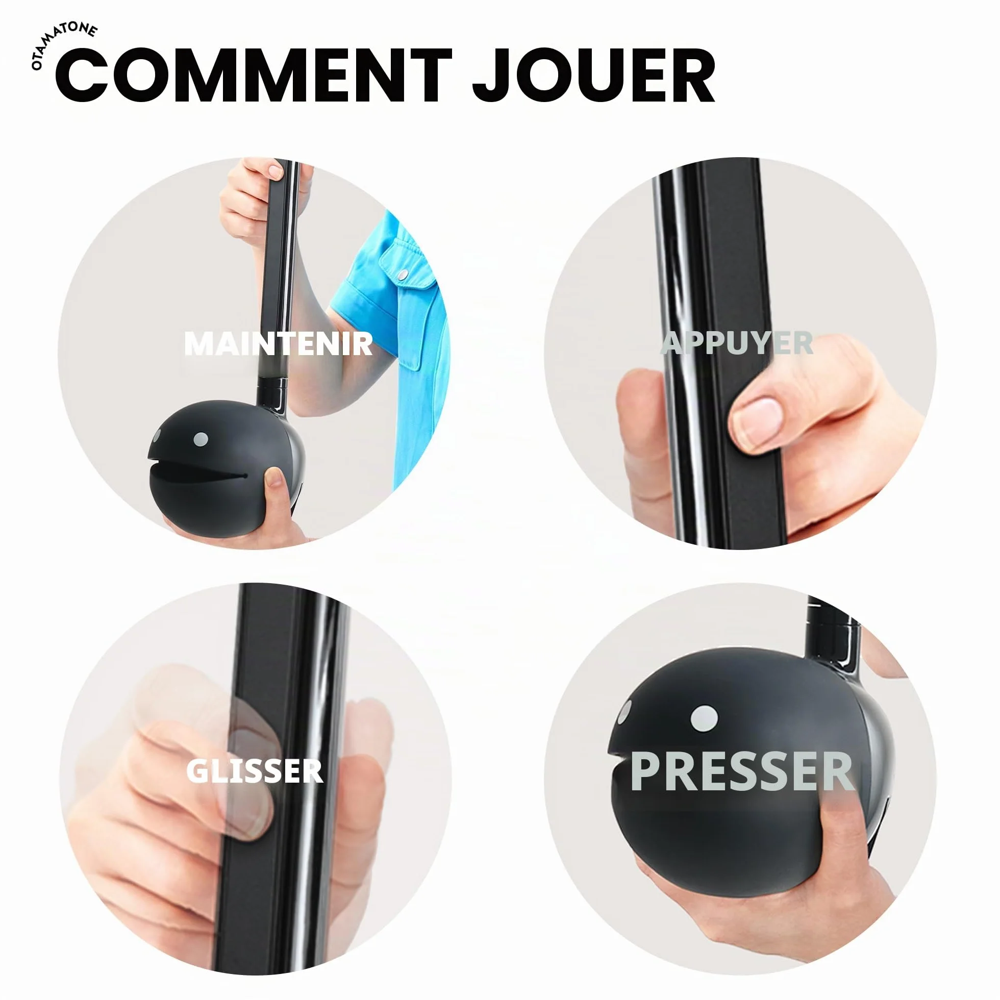 Otamatone Deluxe Édition Anglaise - Instrument de Musique Électronique Japonais Noir, Maywa Denki